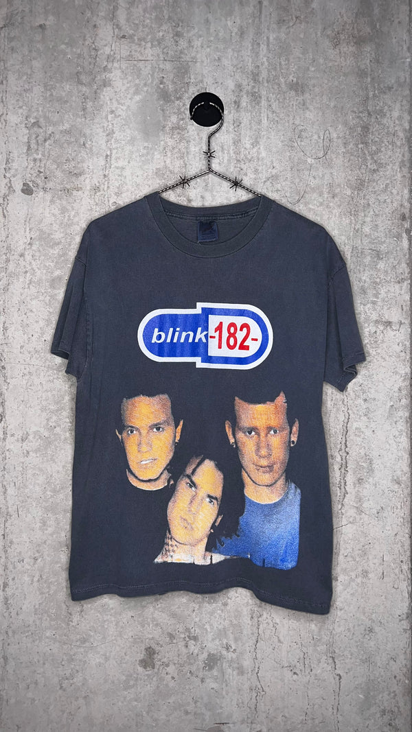 BLINK 182 BIG FACE MARK, TOM & TRAVIS BOXY LOT TEE FADER | ENEMA OF THE STATE TOUR ERA | FENIX TX & BAD RELIGION BACK HIT