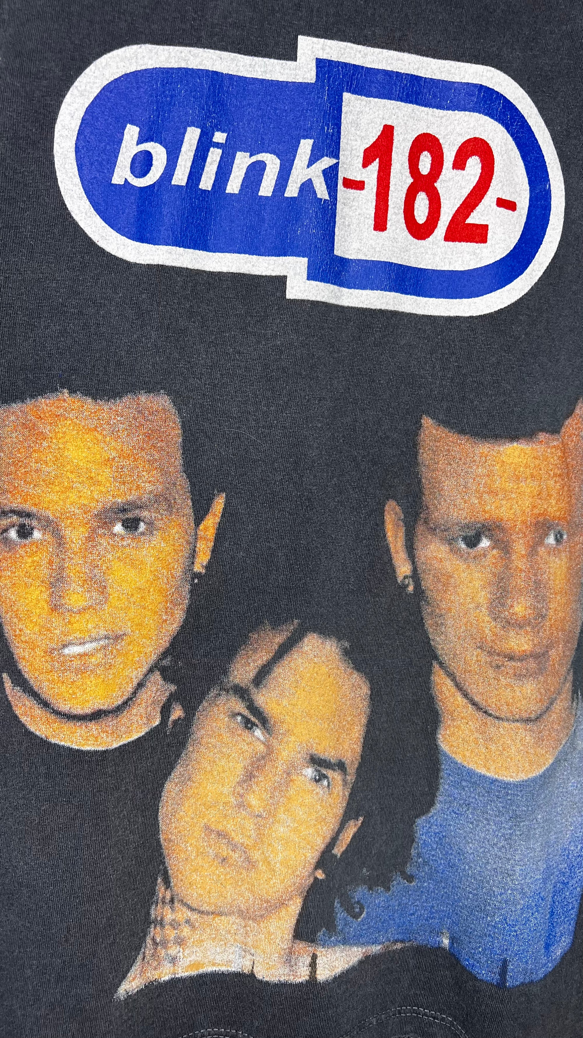 BLINK 182 BIG FACE MARK, TOM & TRAVIS BOXY LOT TEE FADER | ENEMA OF THE STATE TOUR ERA | FENIX TX & BAD RELIGION BACK HIT