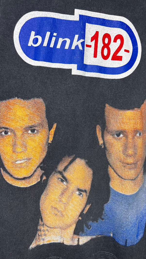 BLINK 182 BIG FACE MARK, TOM & TRAVIS BOXY LOT TEE FADER | ENEMA OF THE STATE TOUR ERA | FENIX TX & BAD RELIGION BACK HIT