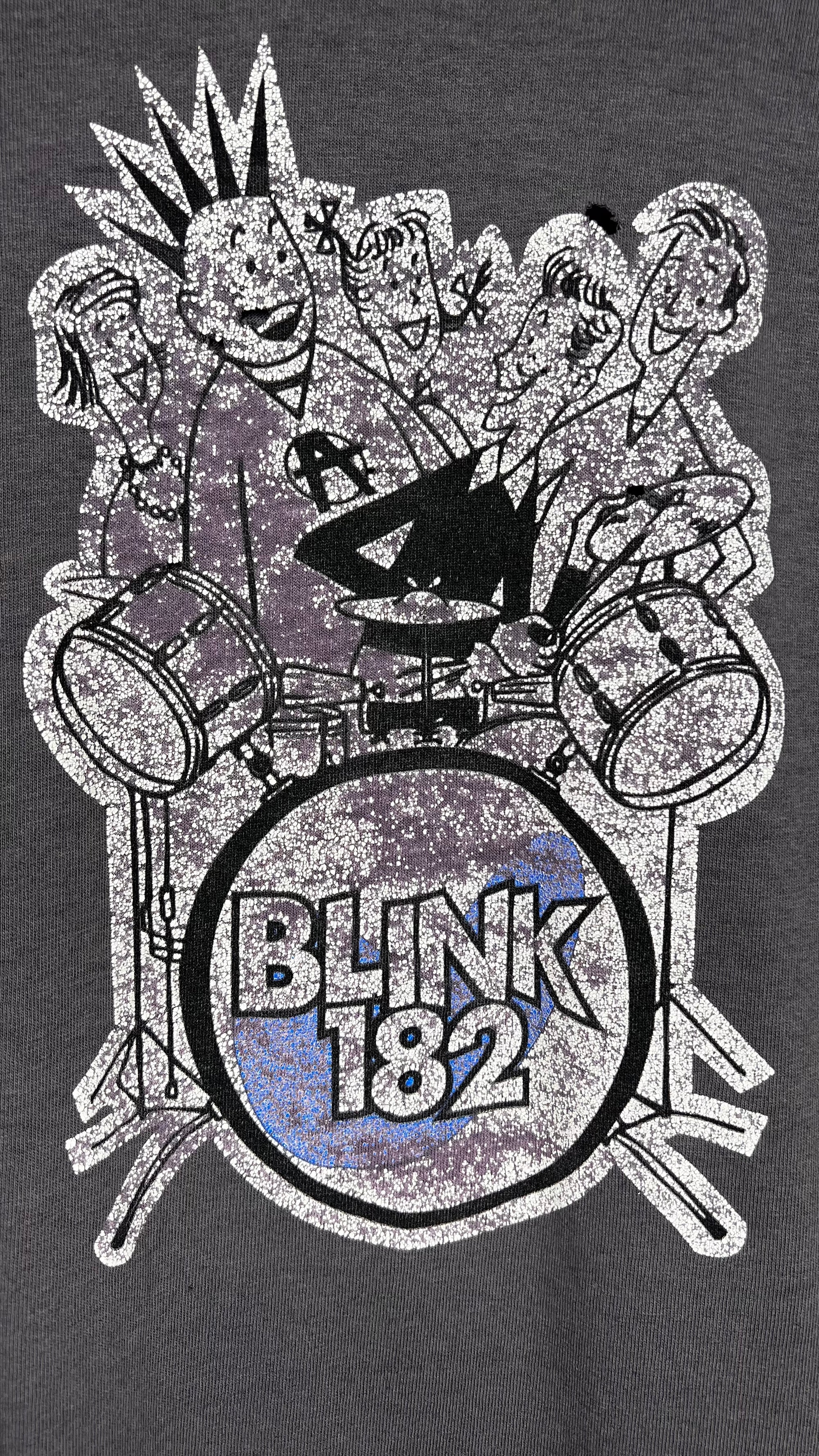 BLINK 182 PUNK SHOW FADED THRASHER TEE 96’ | DRUM KIT BACK HIT