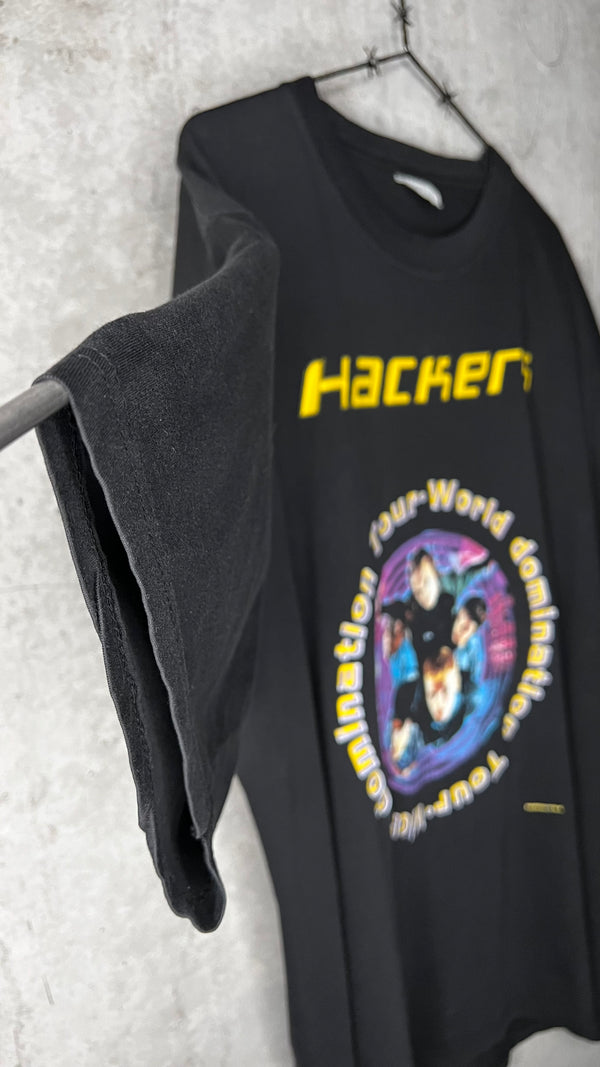 HACKERS WORLD DOMINATION TOUR 96’ TEE | ULTRA RARE UK MOVIE PROMO RELEASE VARIANT |