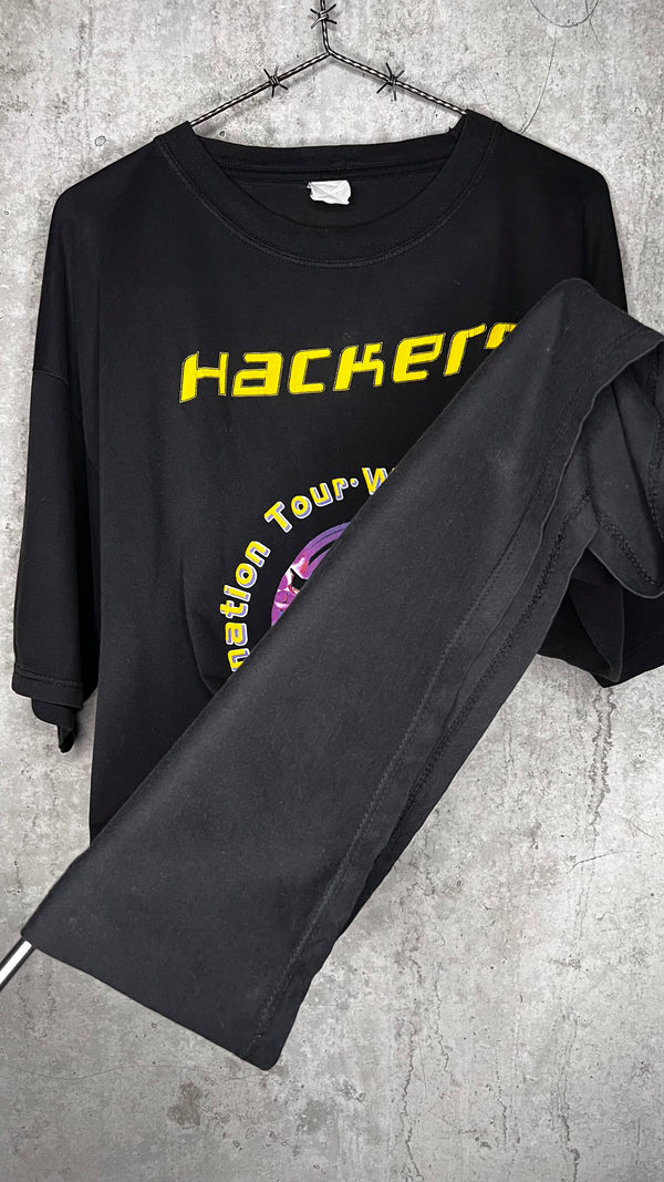 HACKERS WORLD DOMINATION TOUR 96’ TEE | ULTRA RARE UK MOVIE PROMO RELEASE VARIANT |