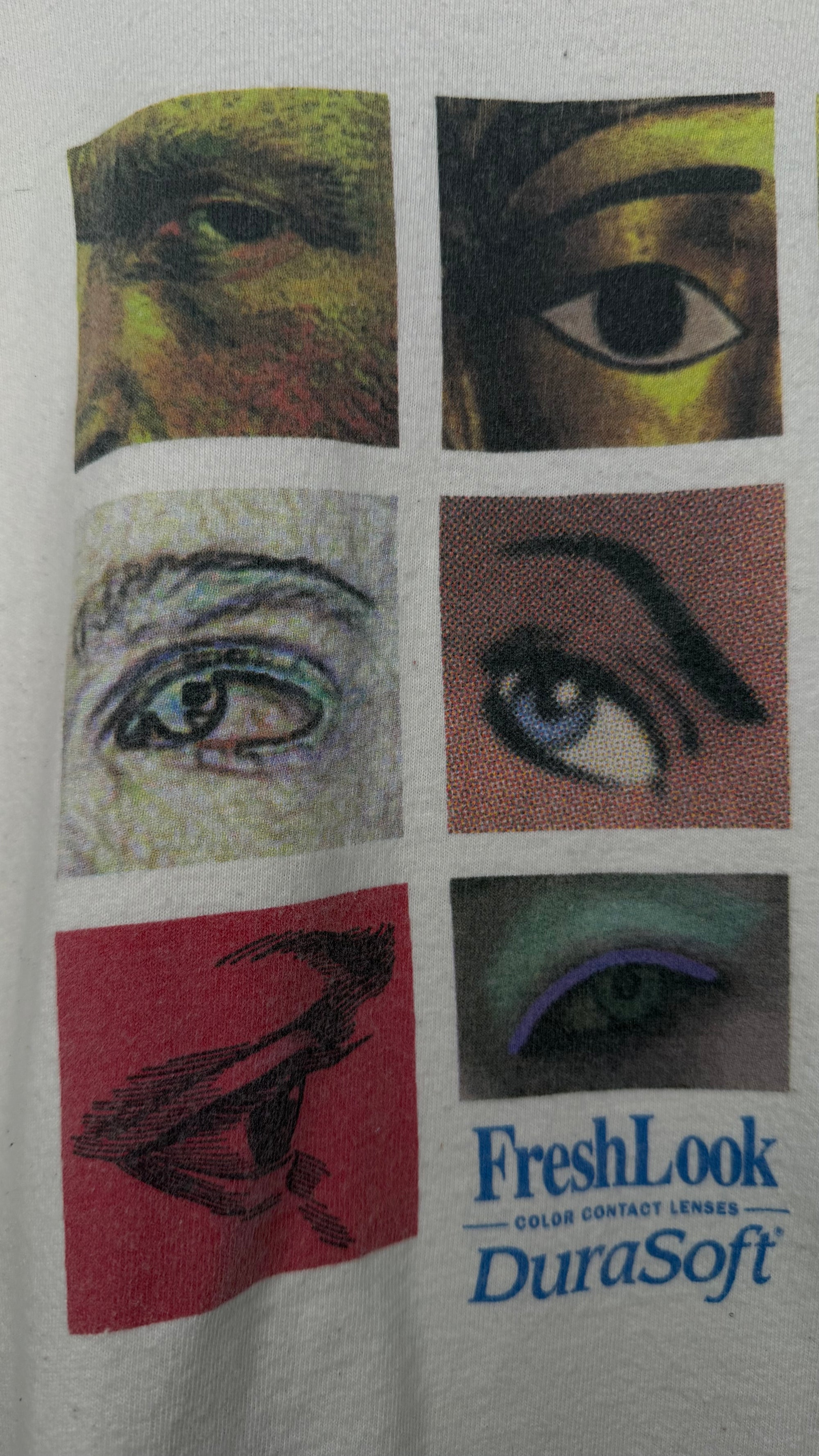 DURASOFT COLOR CONTACTS ‘FAMOUS EYES’ LONGSLEEVE ART TEE