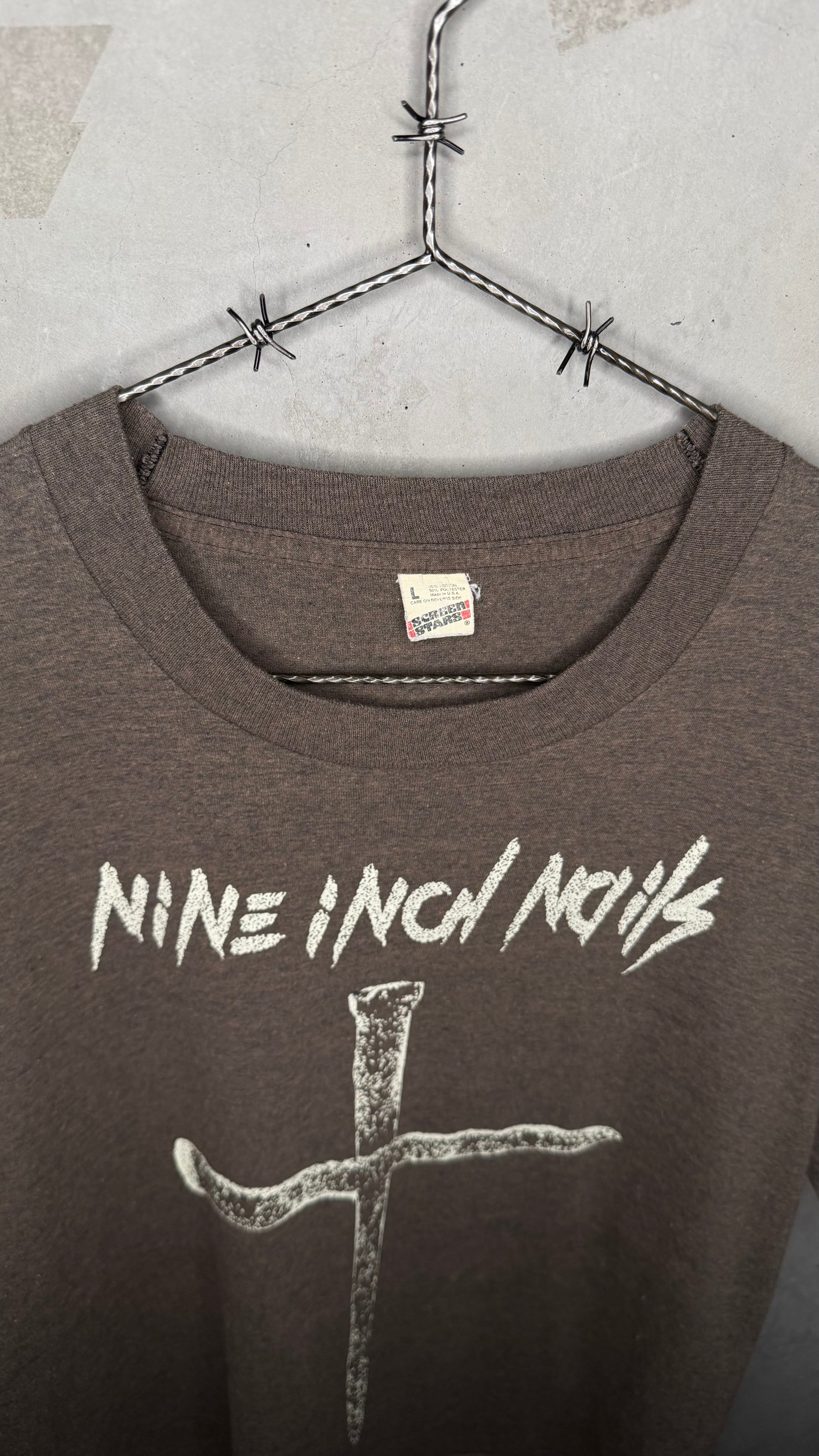 NINE INCH NAILS PRETTY HATE MACHINE ERA BOOTLEG TEE | NIN CROSS OF NAILS
