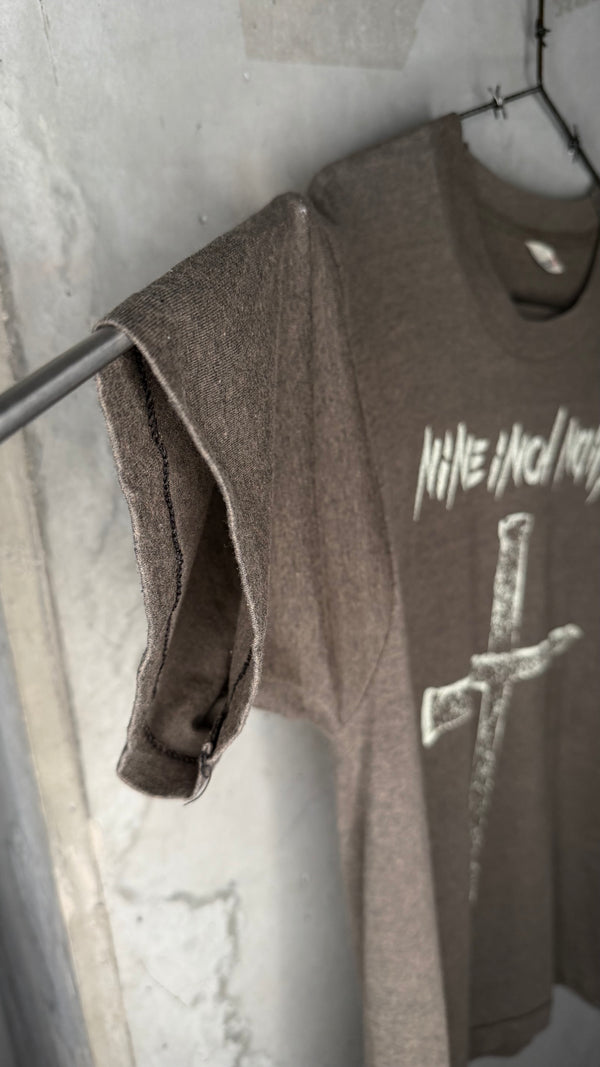 NINE INCH NAILS PRETTY HATE MACHINE ERA BOOTLEG TEE | NIN CROSS OF NAILS
