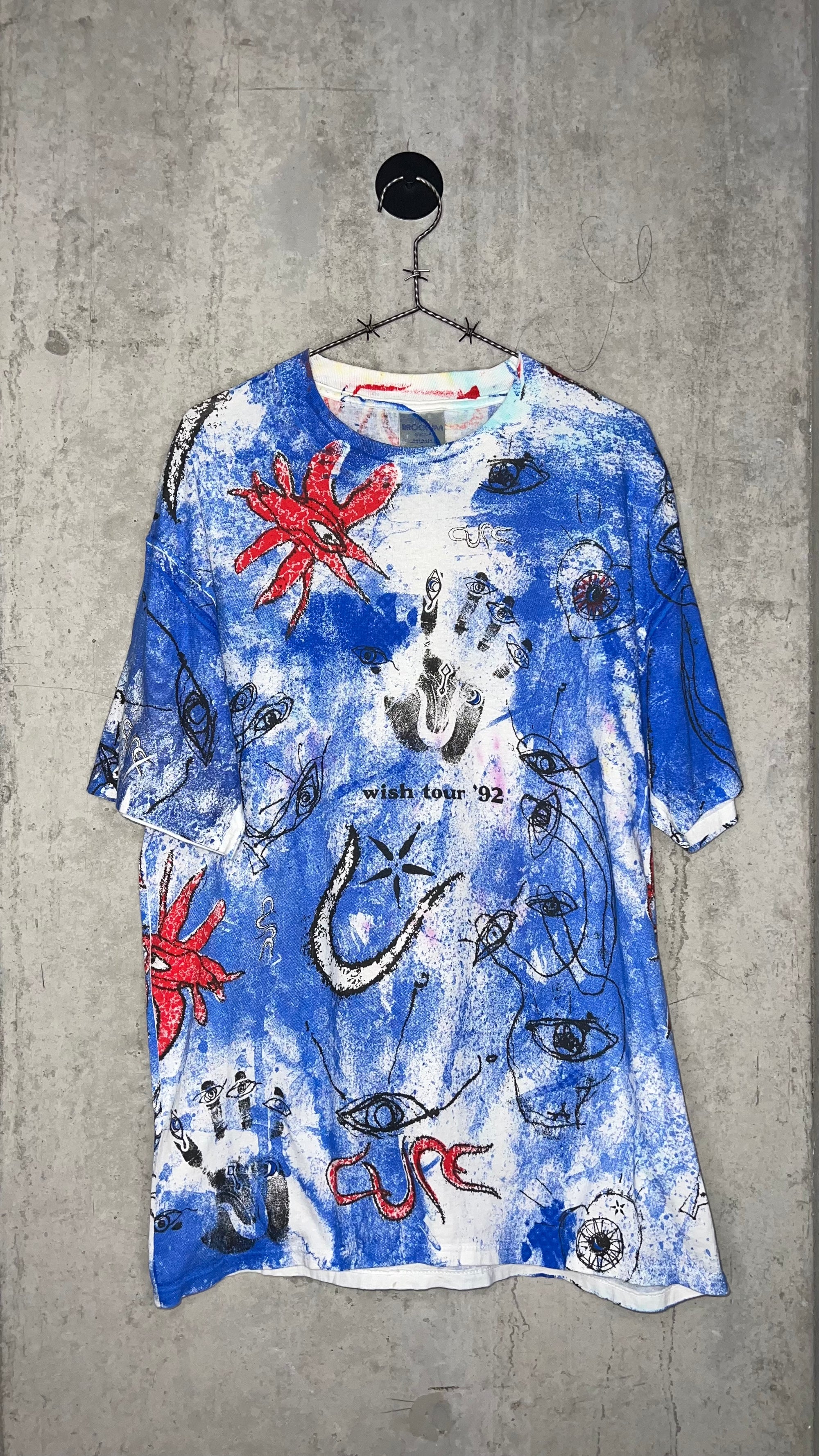 THE CURE TEE | WISH TOUR 92 SPLATTER AOP