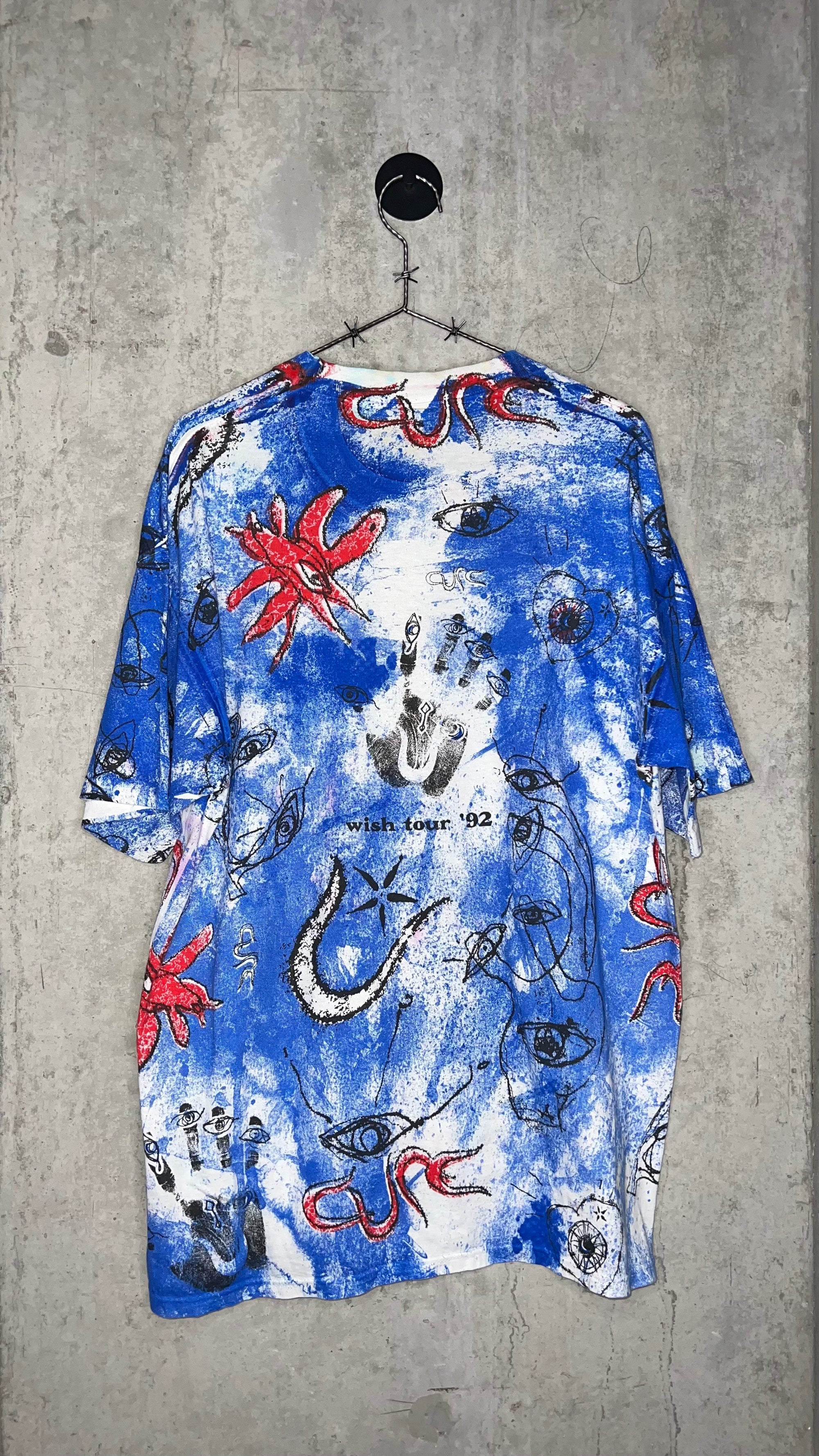 THE CURE TEE | WISH TOUR 92 SPLATTER AOP