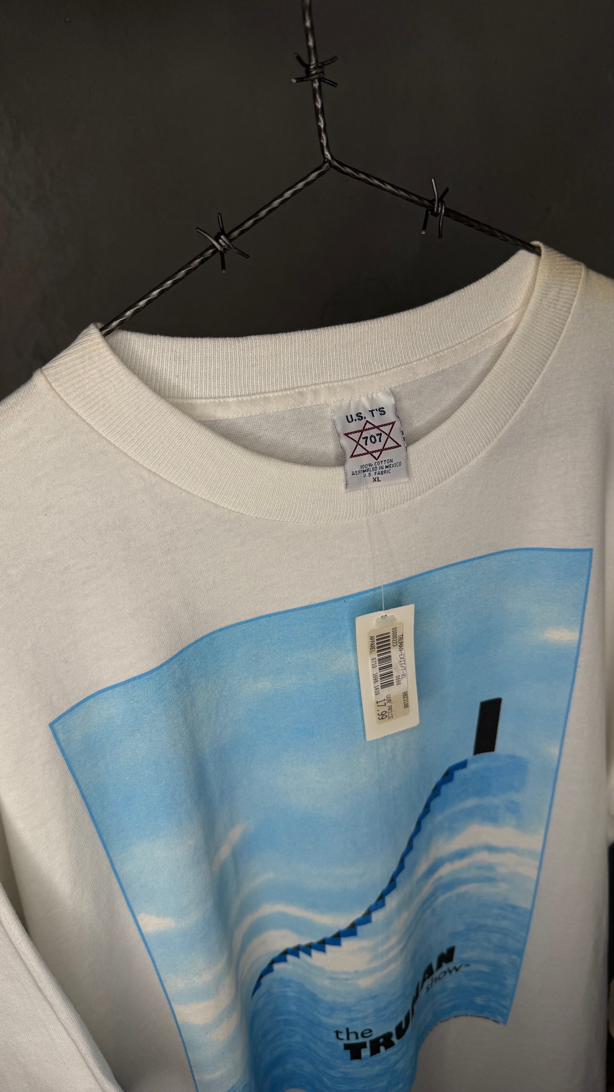 THE TRUMAN SHOW STAIRCASE MOVIE PROMO TEE | JIM CARREY | DEADSTOCK WITH TAGS
