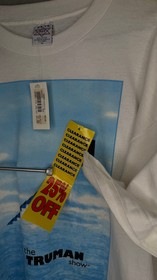 THE TRUMAN SHOW STAIRCASE MOVIE PROMO TEE | JIM CARREY | DEADSTOCK WITH TAGS