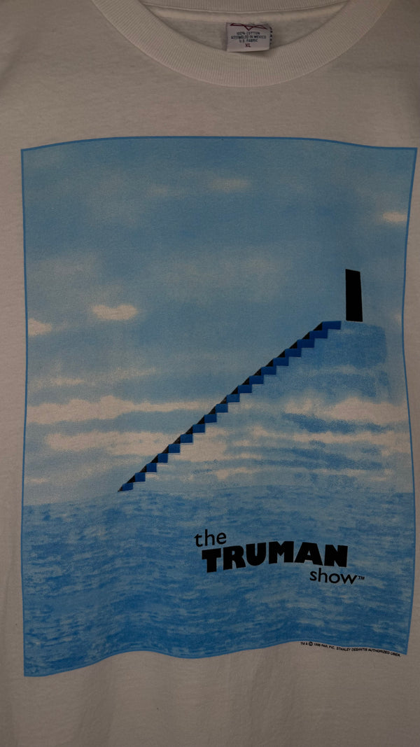 THE TRUMAN SHOW STAIRCASE MOVIE PROMO TEE | JIM CARREY | DEADSTOCK WITH TAGS
