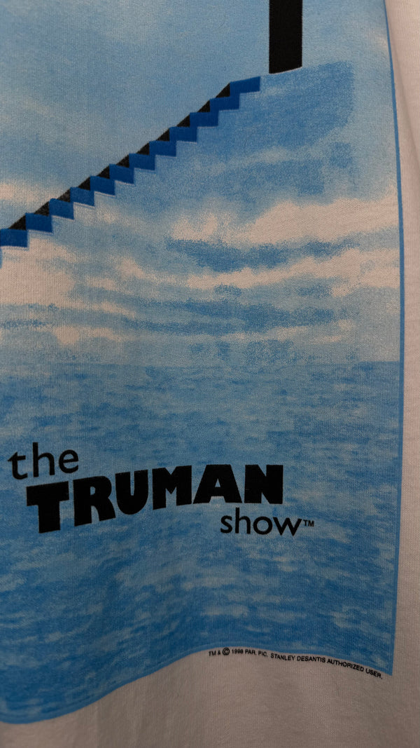 THE TRUMAN SHOW STAIRCASE MOVIE PROMO TEE | JIM CARREY | DEADSTOCK WITH TAGS