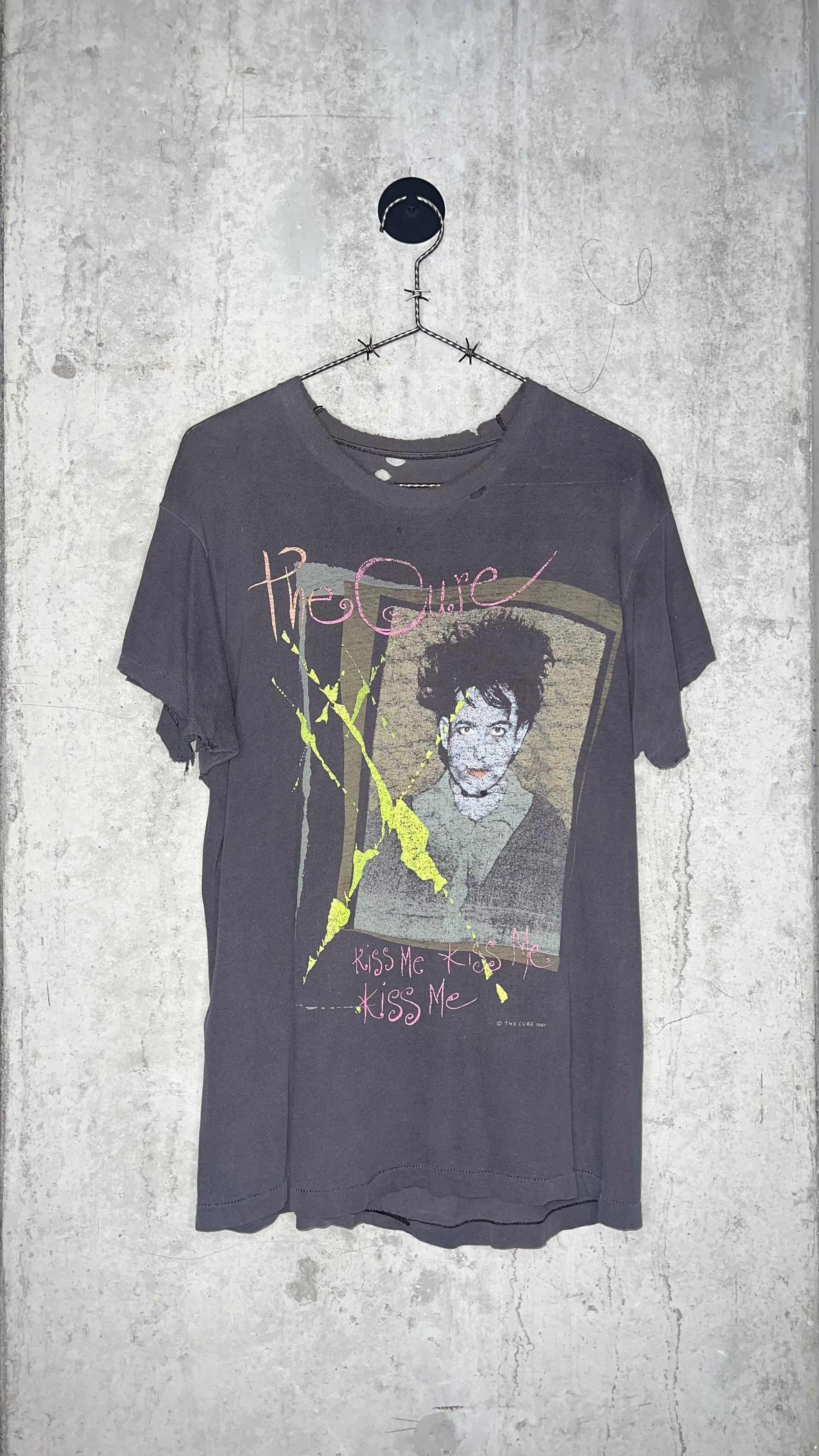 THE CURE KISS ME KISS ME THRASHED FADER TEE