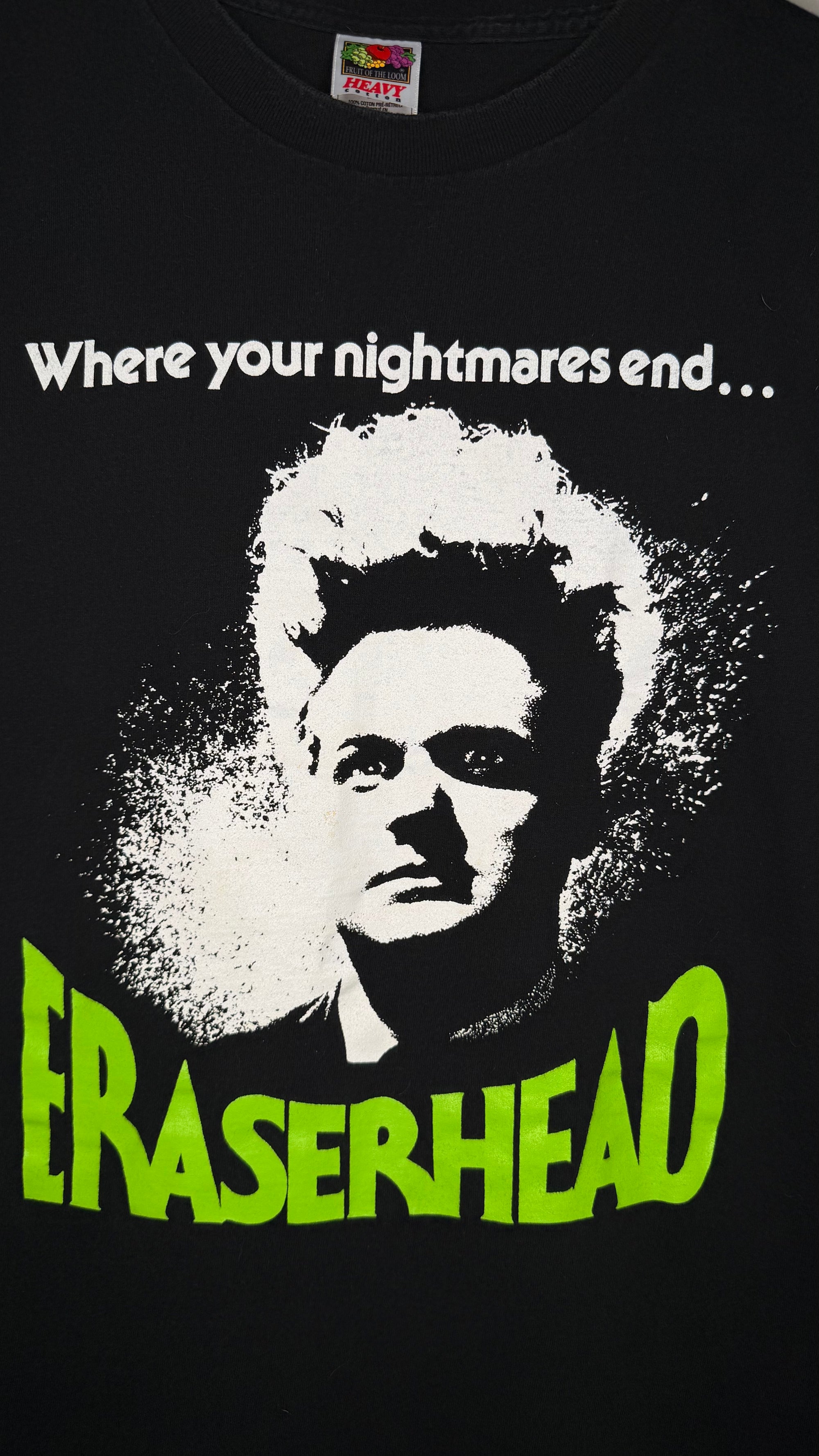 ERASERHEAD POSTER PRINT DAVID LYNCH MOVIE TEE | ‘MUTANT CHILD’ BACKHIT