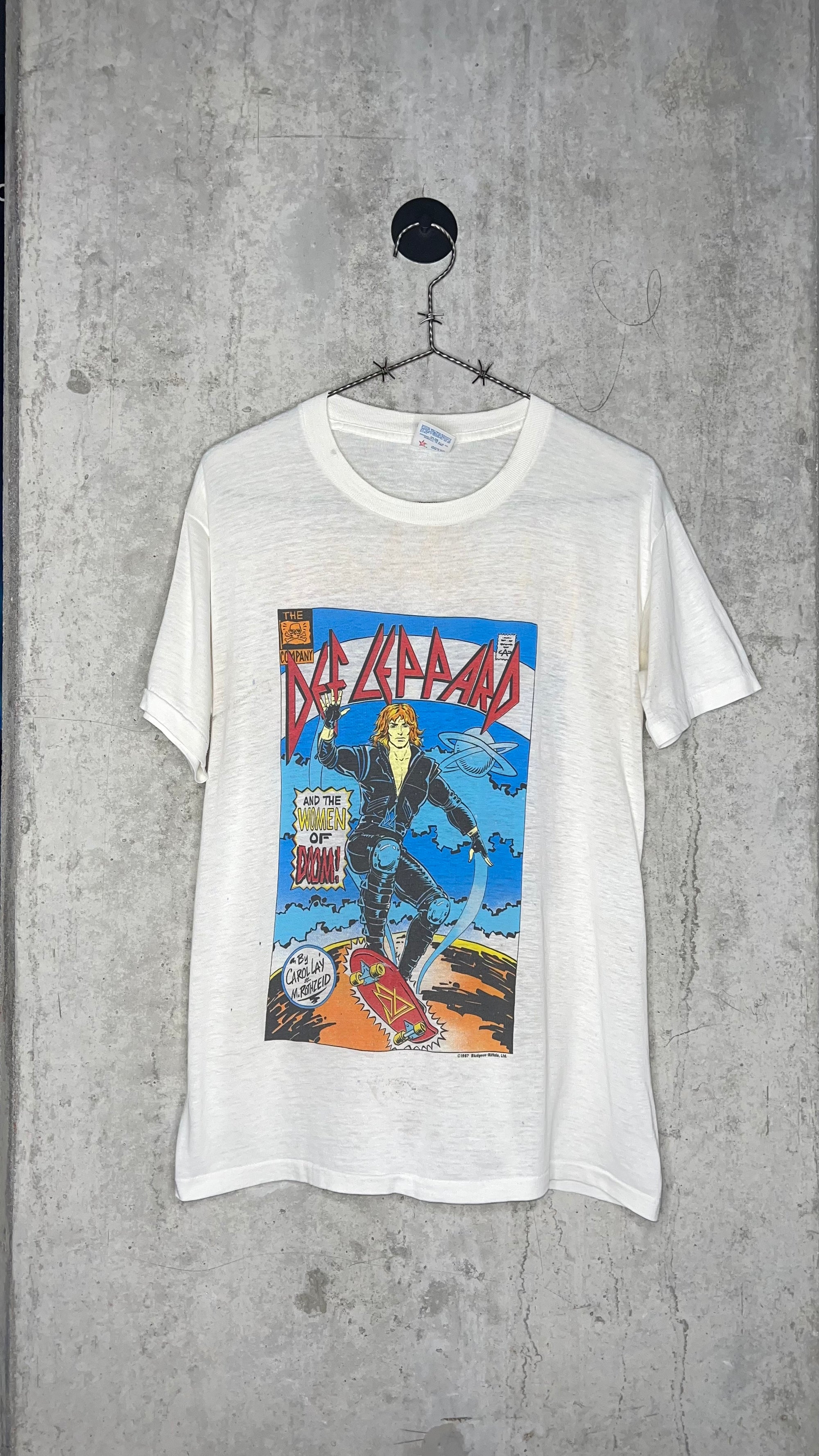 DEF LEPPARD RARE COMIC TEE