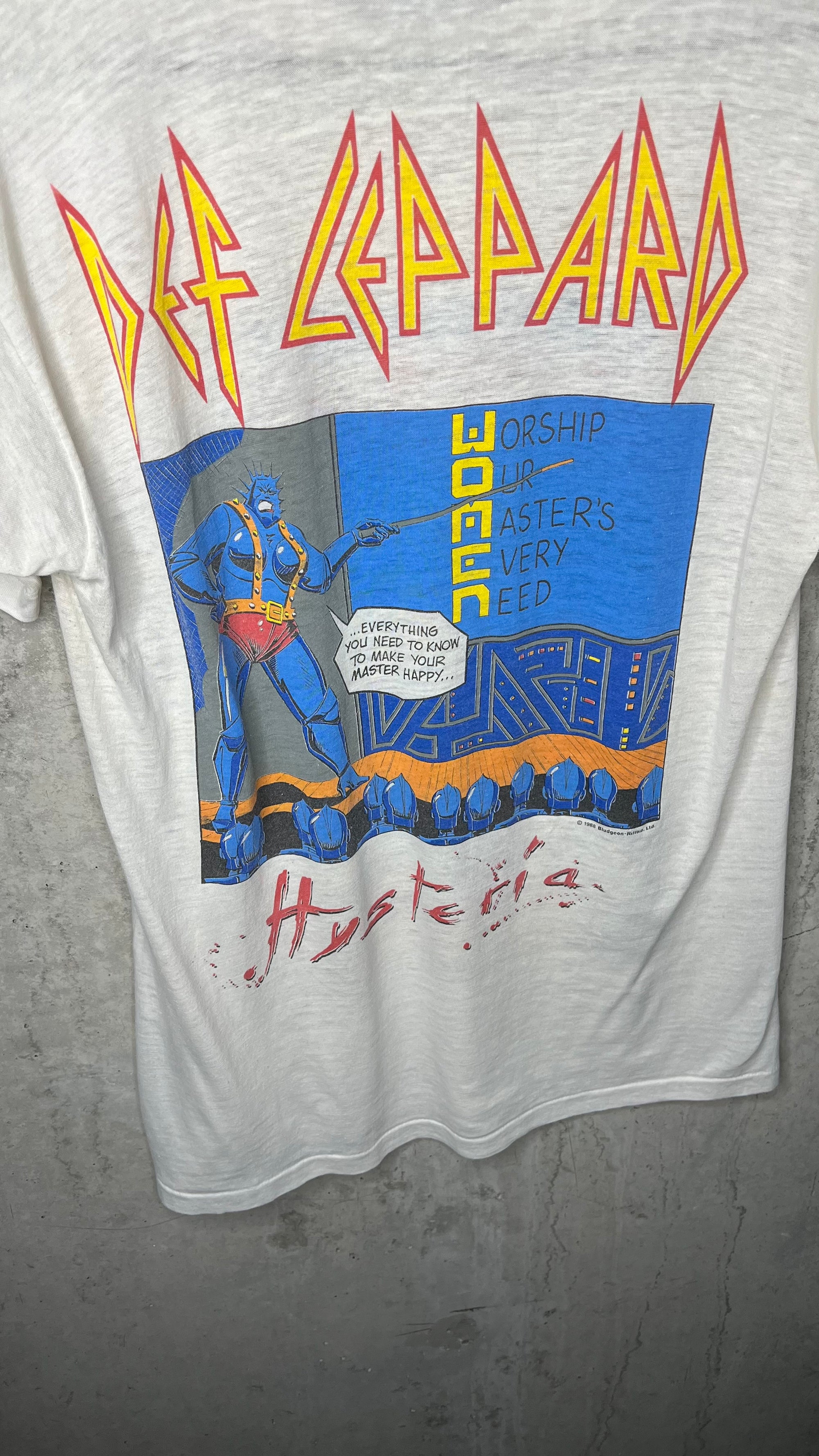 DEF LEPPARD RARE COMIC TEE