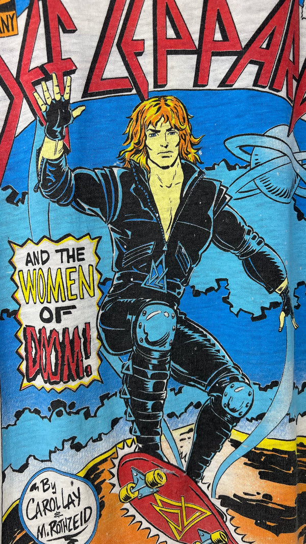 DEF LEPPARD RARE COMIC TEE