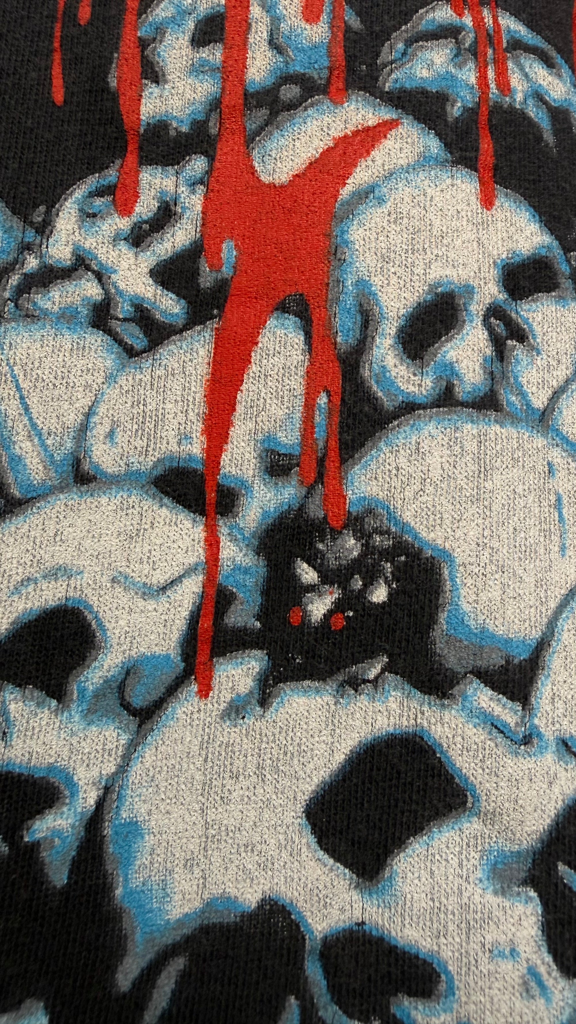 OBITUARY PILE OF SKULLS LONGSLEEVE TEE | RARE SPIDER BACK HIT VARIANT