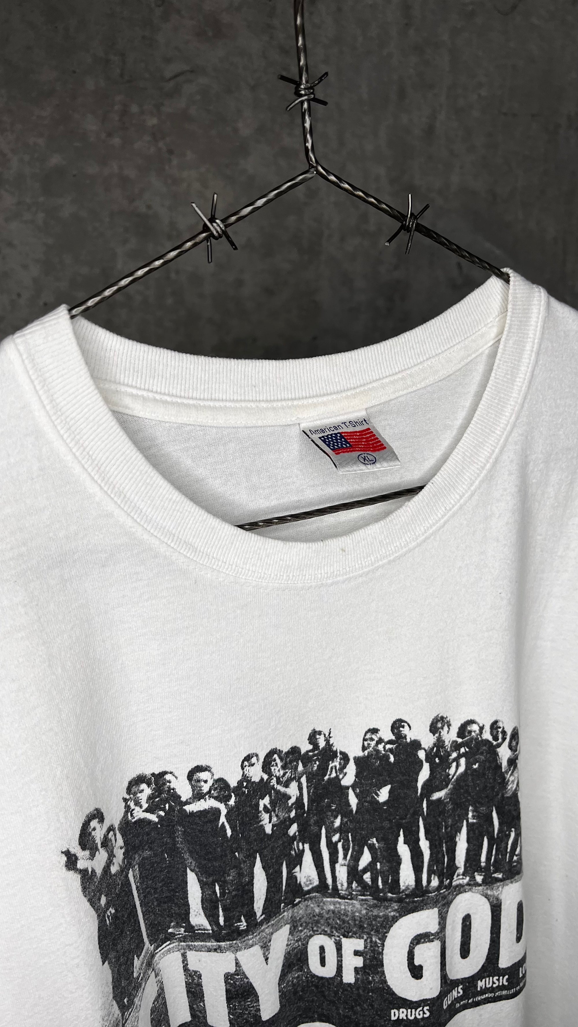 CITY OF GOD RELEASE PROMO TEE | DRUGS, GUNS, MUSIC, LOVE | FOREIGN FILM GRAIL