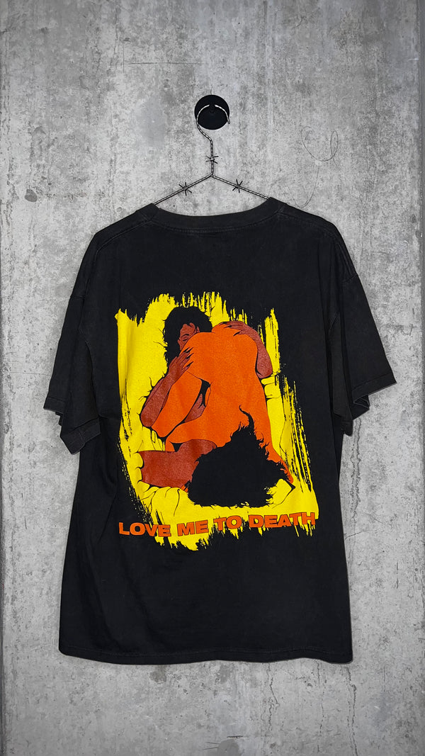 TYPE O NEGATIVE CHRISTIAN WOMAN TEE | RARE ORANGE & YELLOW LOVE YOU TO DEATH BACK HIT VARIANT