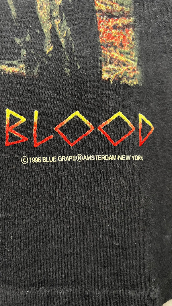 TYPE O NEGATIVE ALL YOU NEED IS BLOOD LONG SLEEVE TEE | VINNLAND FLAG BACK HIT