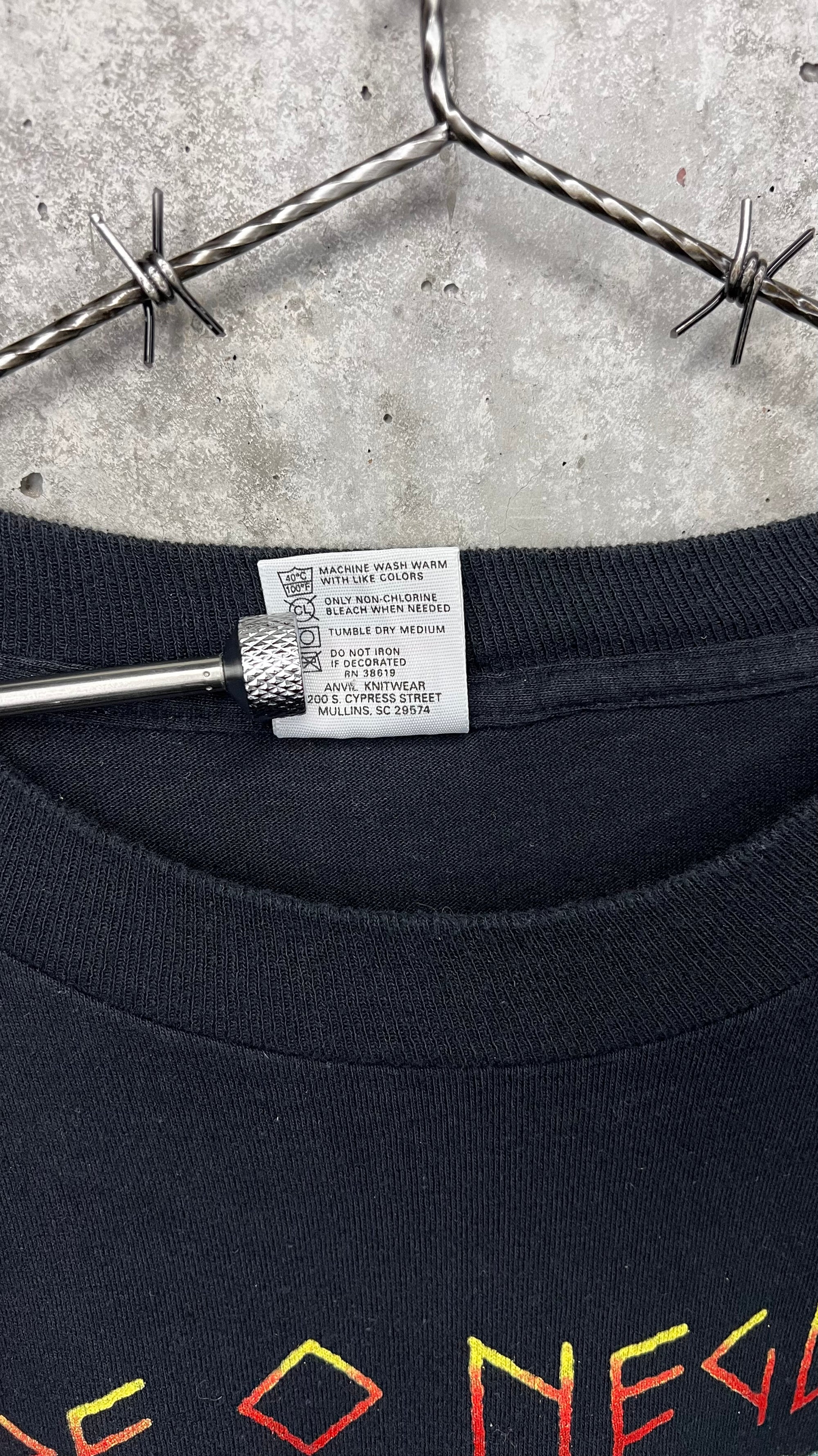 TYPE O NEGATIVE ALL YOU NEED IS BLOOD LONG SLEEVE TEE | VINNLAND FLAG BACK HIT