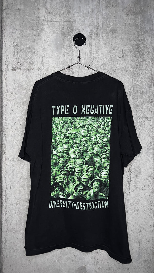 TYPE O NEGATIVE RARE VINNLANDIA TEE | DIVERSITY = DESTRUCTION BACK HIT