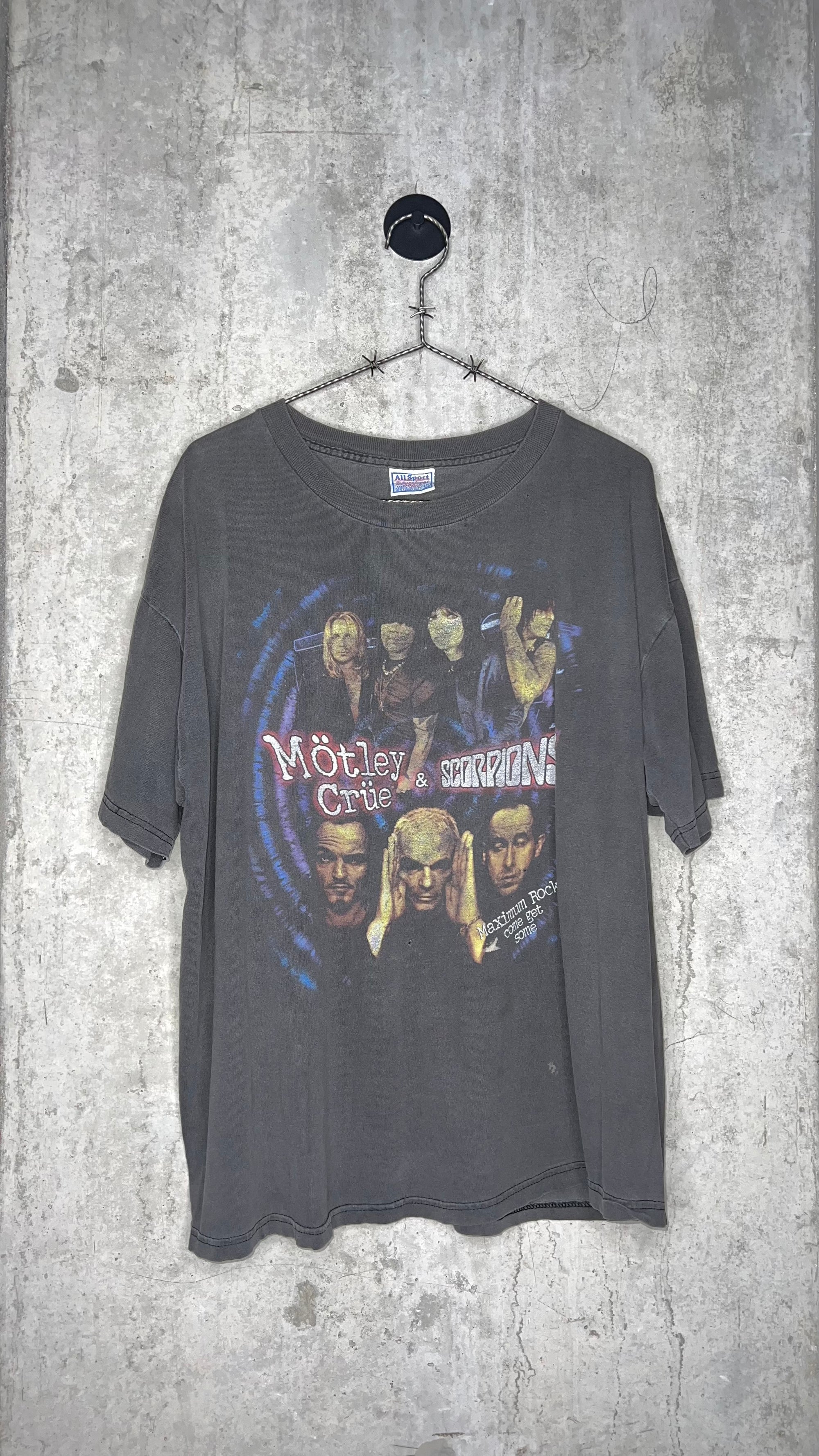 MÖTLEY CRÜE AND SCORPIONS TOUR TEE | MAXIMUM ROCK COME GET SOME