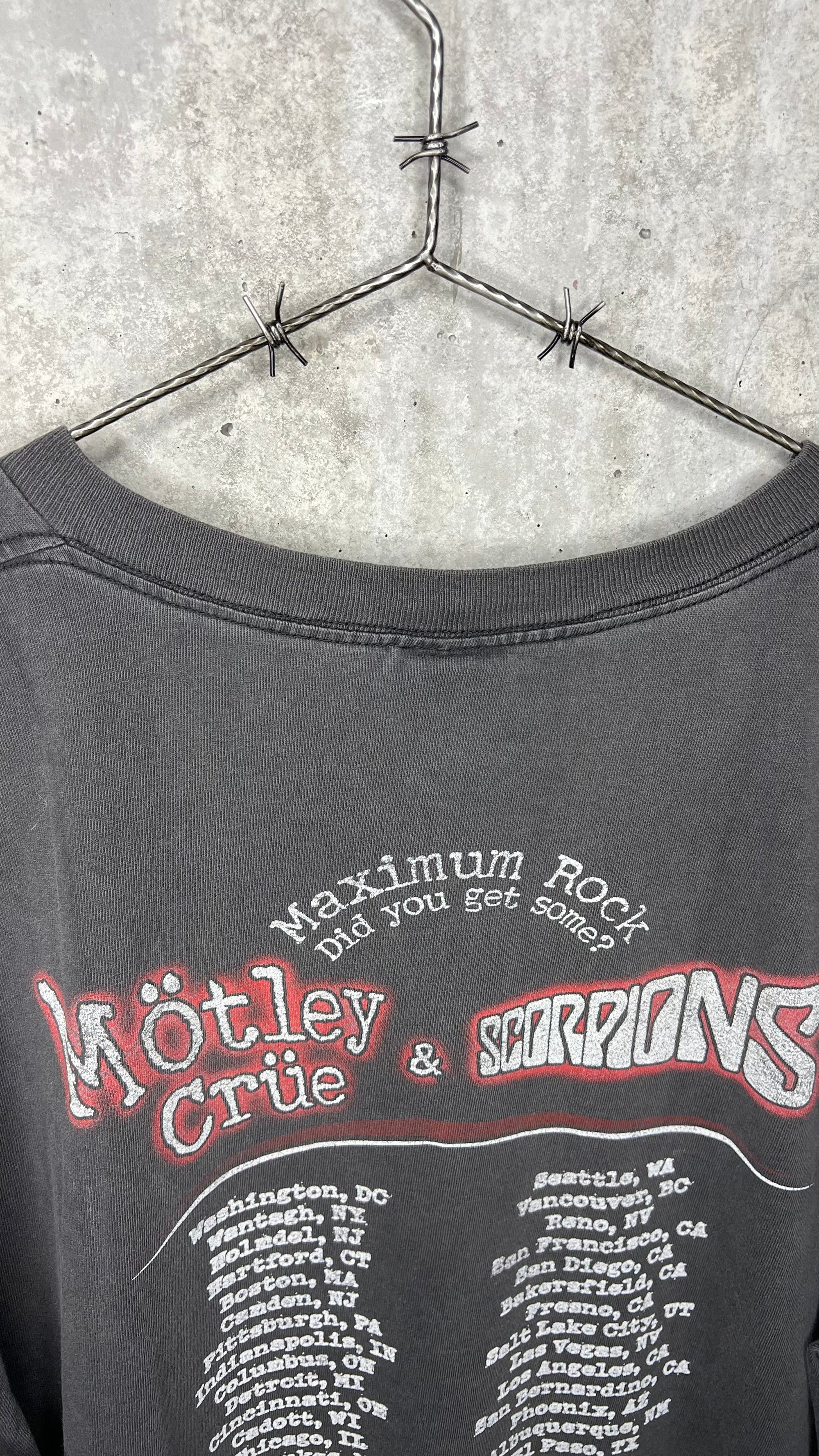 MÖTLEY CRÜE AND SCORPIONS TOUR TEE | MAXIMUM ROCK COME GET SOME