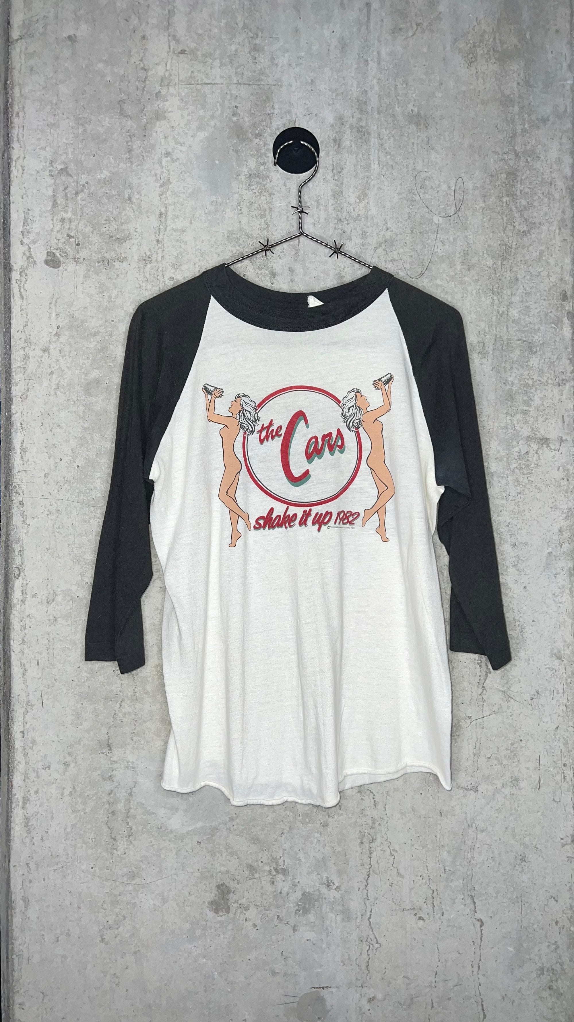 THE CARS | RAGLAN 3/4 SLEEVE SHAKE IT UP TOUR | “THE CARS ON THE ROAD” TEE