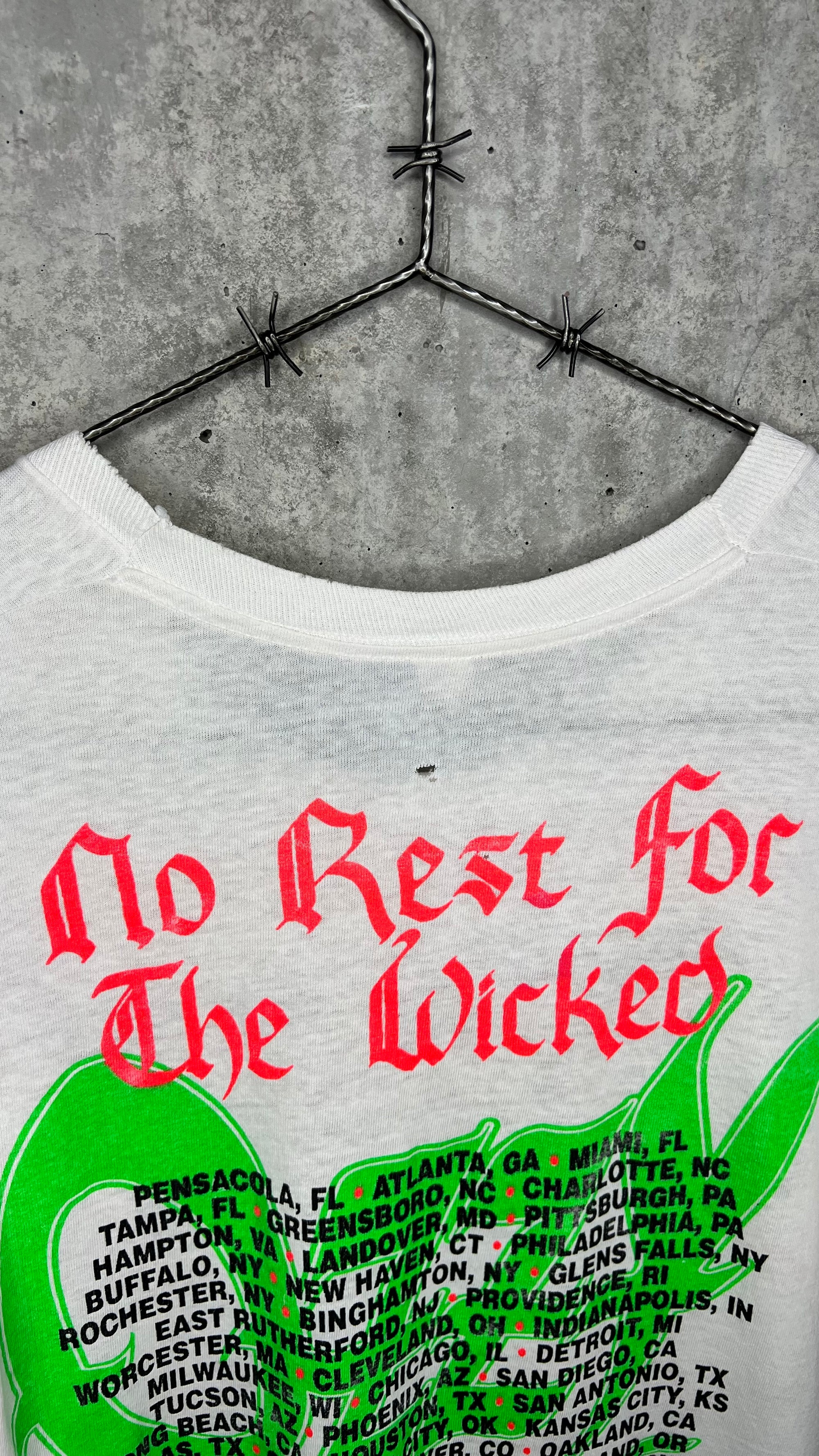 OZZY OSBORNE NO REST FOR THE WICKED TOUR TEE