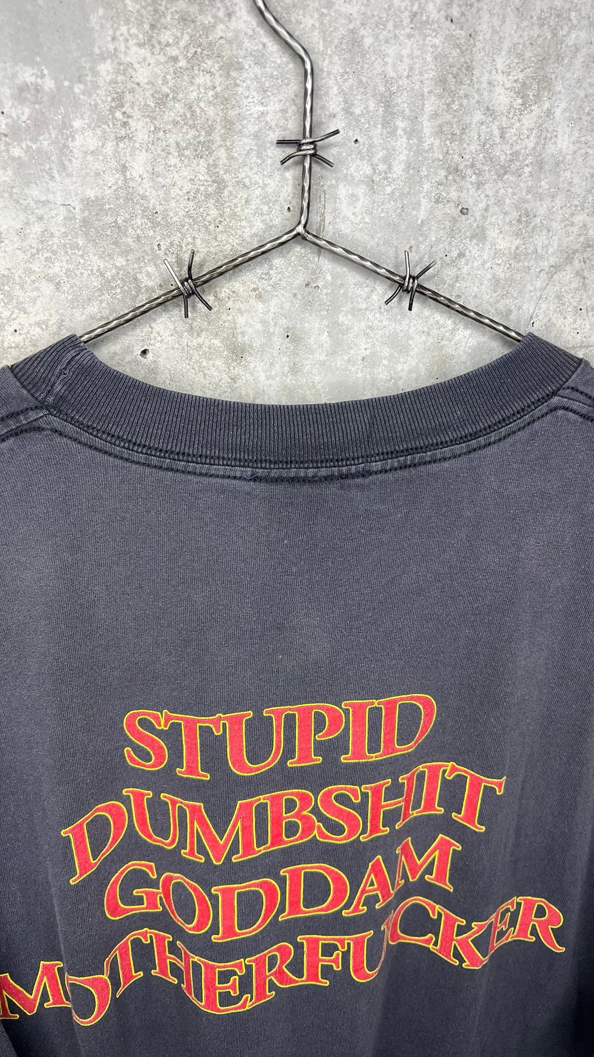 THE OFFSPRING FADER TEE | STUPID DUMBSHIT GODDAMN MOTHERFUCKER BACK HIT