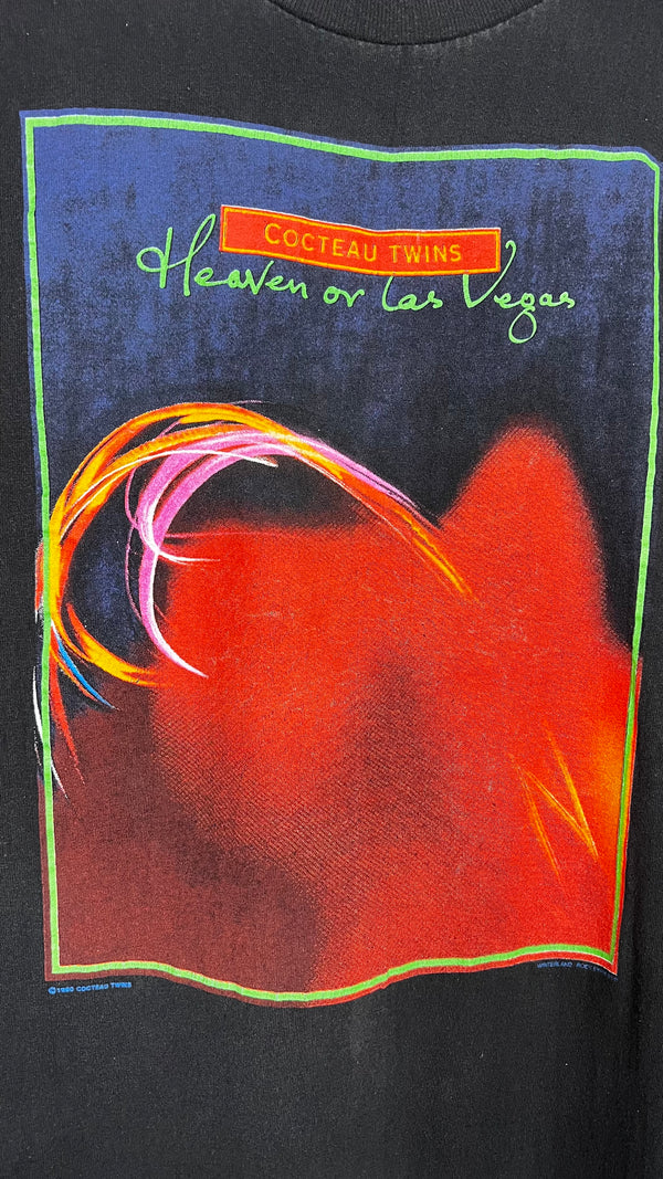 COCTEAU TWINS HEAVEN OR LAS VEGAS ALBUM ART TEE | BLACK VARIANT