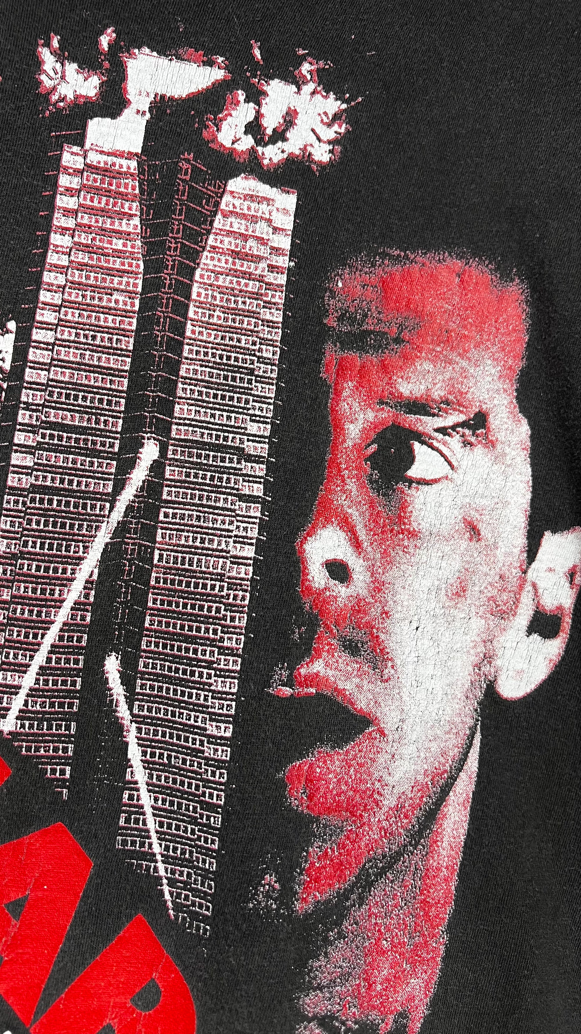 DIE HARD 1 TEE | FLAMING NAKATOMI PLAZA | RARE BRUCE WILLIS GRAIL