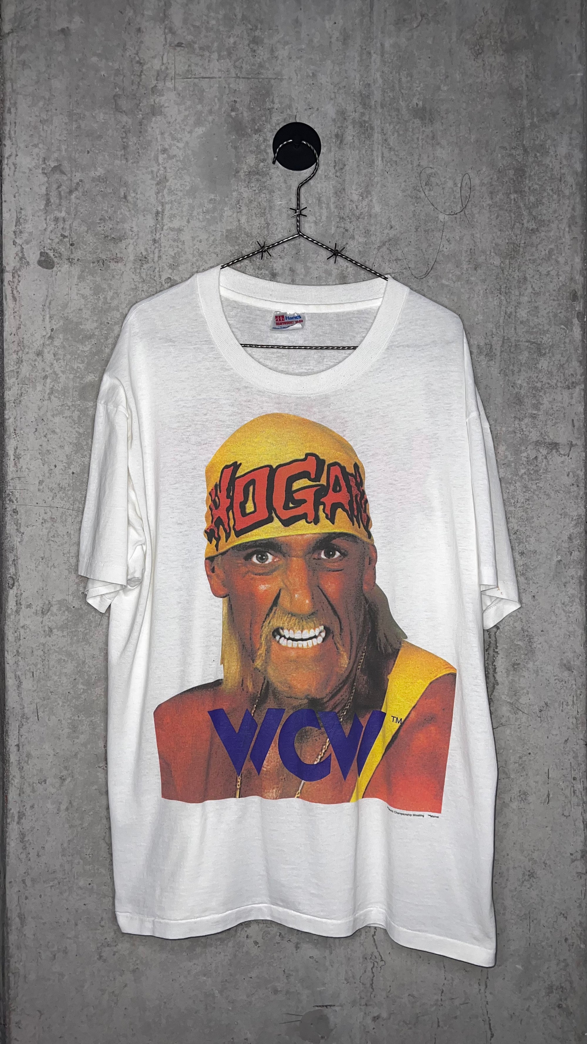HULK HOGAN BIG FACE WRESTLING GRAIL TEE | HOGAN WCW BACK HIT