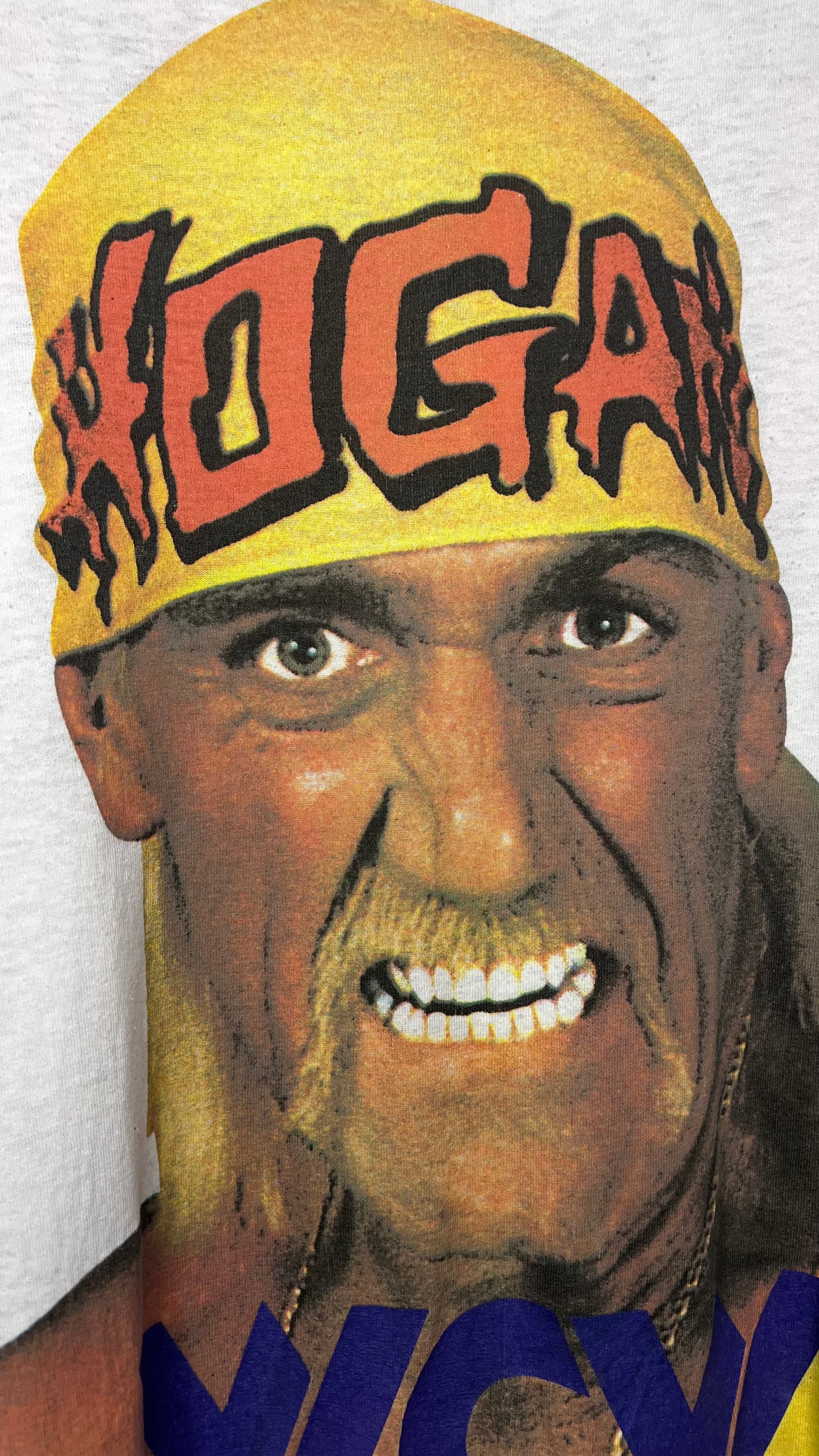 HULK HOGAN BIG FACE WRESTLING GRAIL TEE | HOGAN WCW BACK HIT