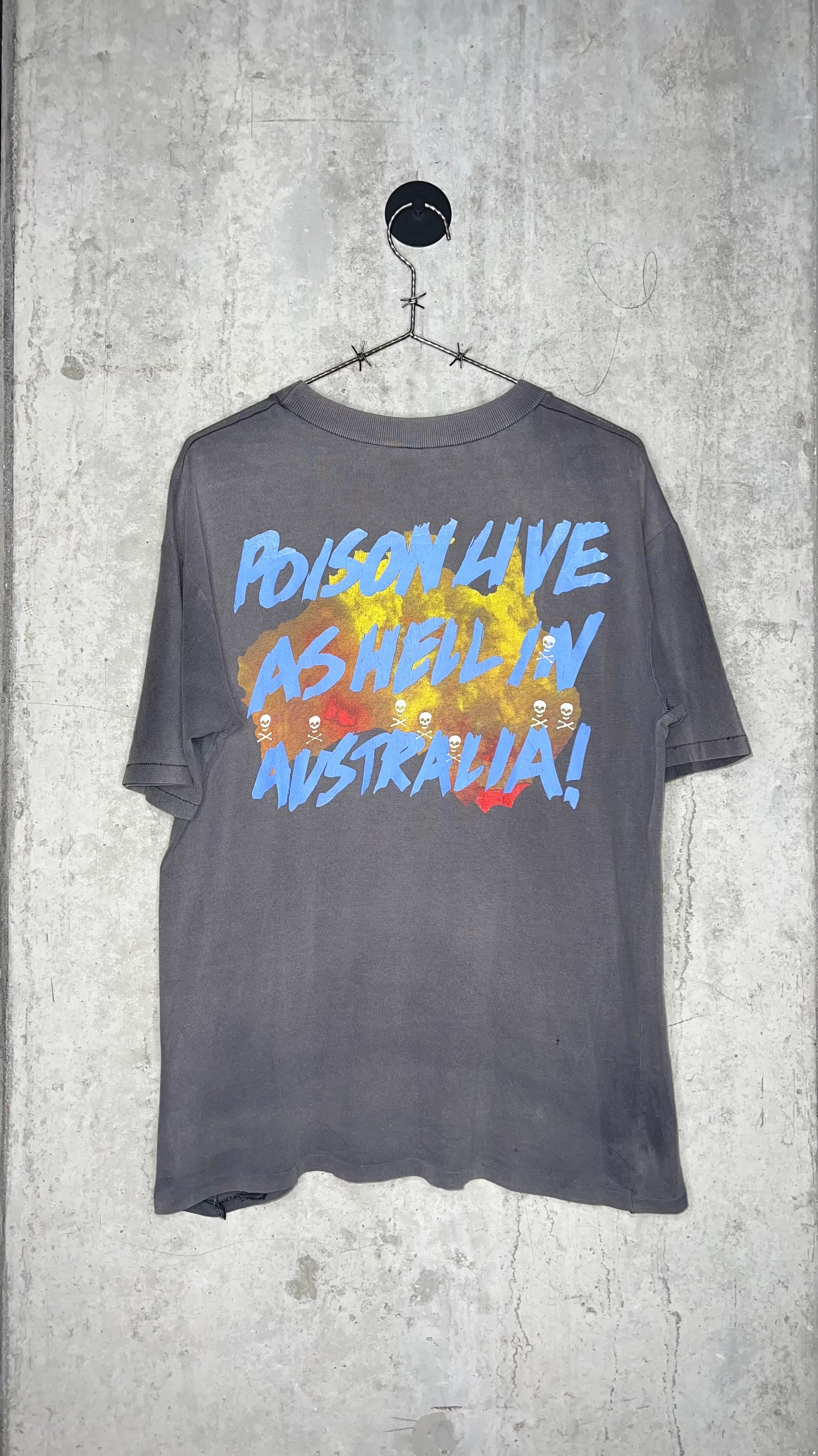 POISON LIVE AS HELL IN AUSTRALIA FADER TEE