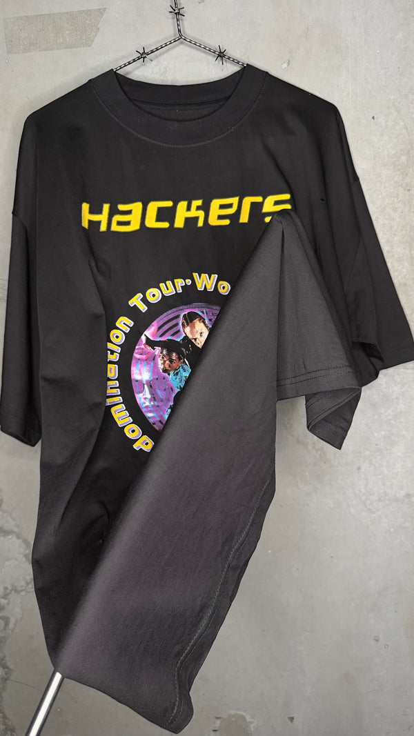[DRY ROT] HACKERS WORLD DOMINATION TOUR 96’ TEE | ULTRA RARE UK MOVIE PROMO RELEASE VARIANT