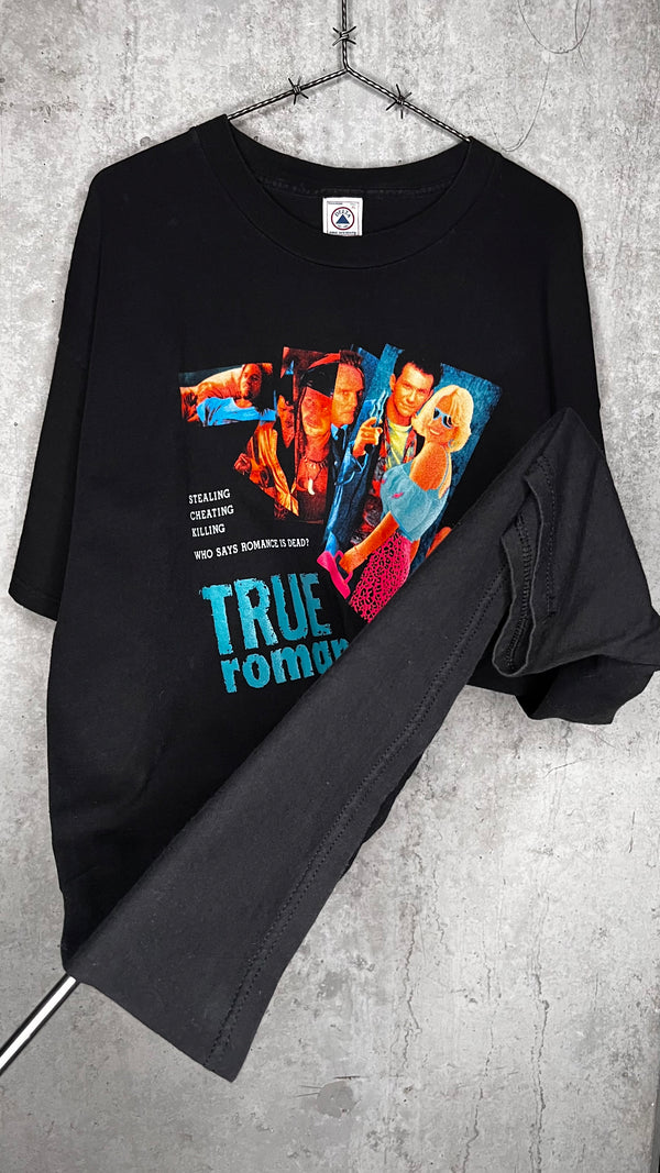 TRUE ROMANCE POSTER PRINT MOVIE TEE | CHRISTIAN SLATER & PATRICIA ARQUETTE