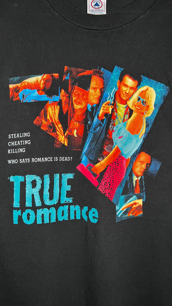 TRUE ROMANCE POSTER PRINT MOVIE TEE | CHRISTIAN SLATER & PATRICIA ARQUETTE