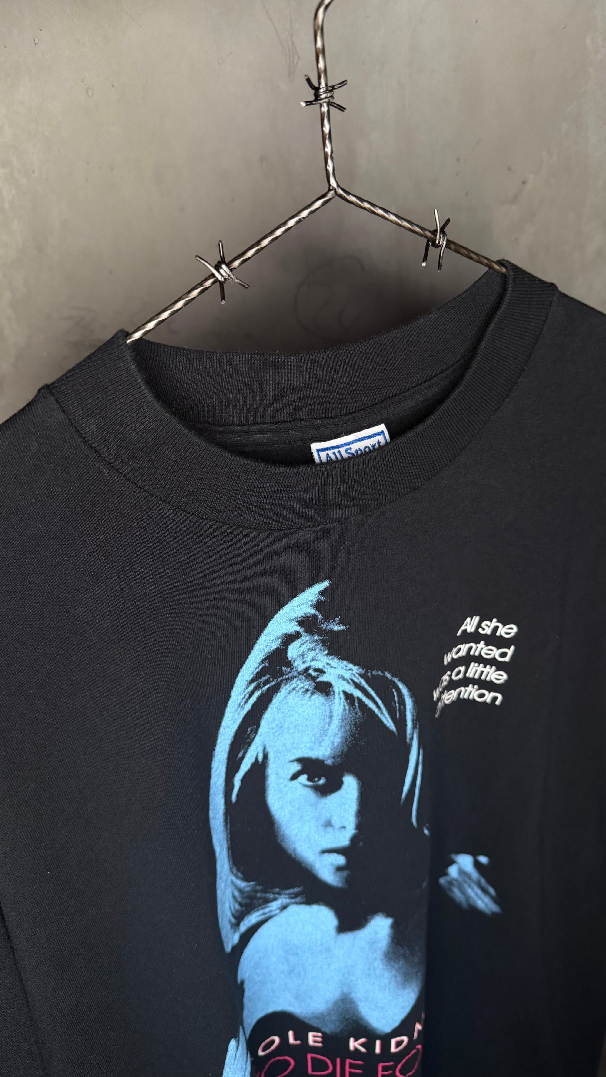 TO DIE FOR MOVIE PROMO TEE | NICOLE KIDMAN | ‘ALL SHE WANTED WAS A LITTLE ATTENTION’