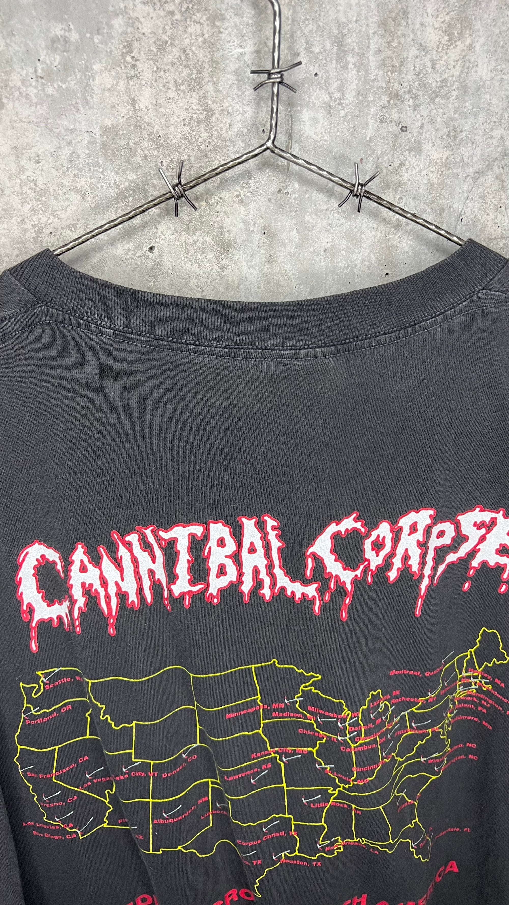 CANNIBAL CORPSE BLEEDING ACROSS AMERICA TOUR TEE