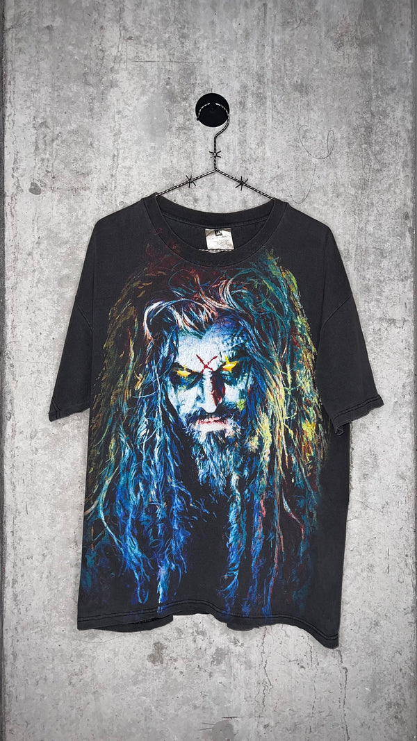ROB ZOMBIE BIG FACE TEE | 100% HARDCORE FLESH-EATING BLOOD DRINKING LIFE SUCKING ZOMBIE MOTHER FUCKER