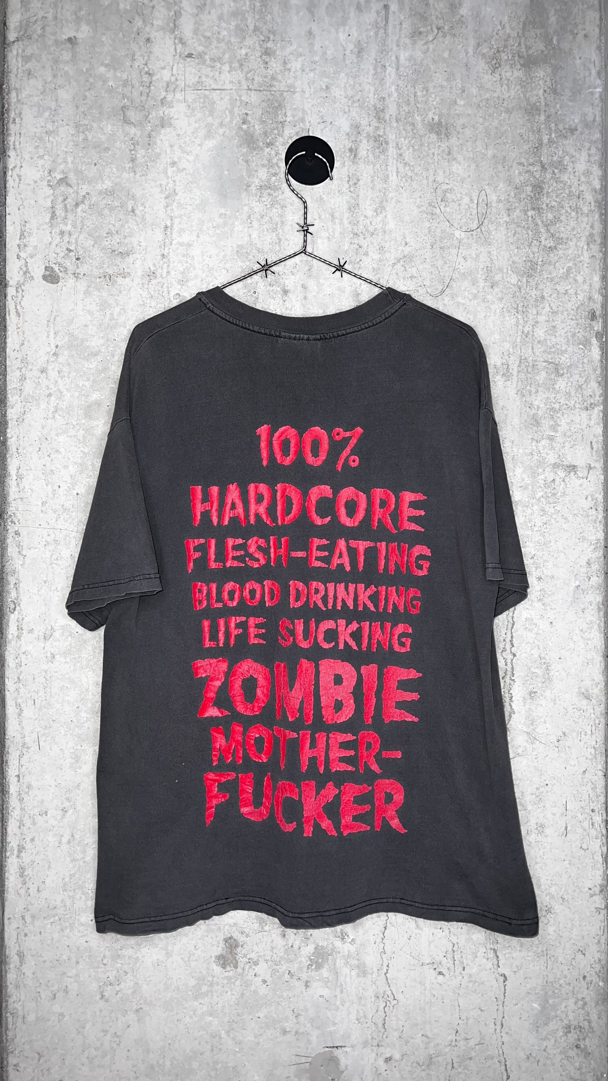 ROB ZOMBIE BIG FACE TEE | 100% HARDCORE FLESH-EATING BLOOD DRINKING LIFE SUCKING ZOMBIE MOTHER FUCKER
