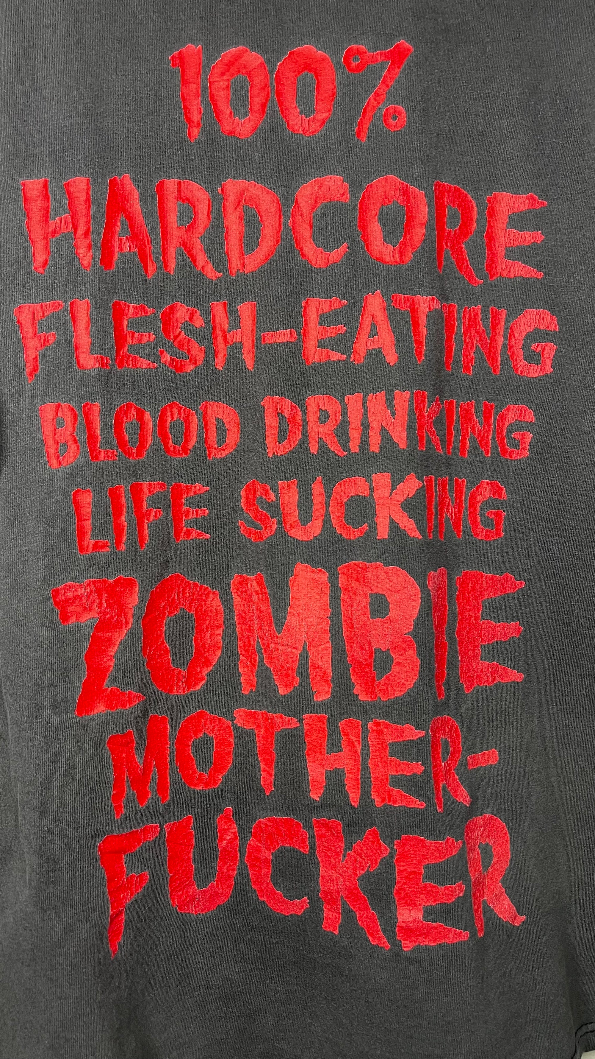 ROB ZOMBIE BIG FACE TEE | 100% HARDCORE FLESH-EATING BLOOD DRINKING LIFE SUCKING ZOMBIE MOTHER FUCKER