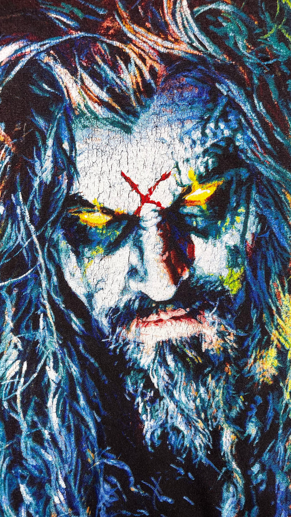 ROB ZOMBIE BIG FACE TEE | 100% HARDCORE FLESH-EATING BLOOD DRINKING LIFE SUCKING ZOMBIE MOTHER FUCKER