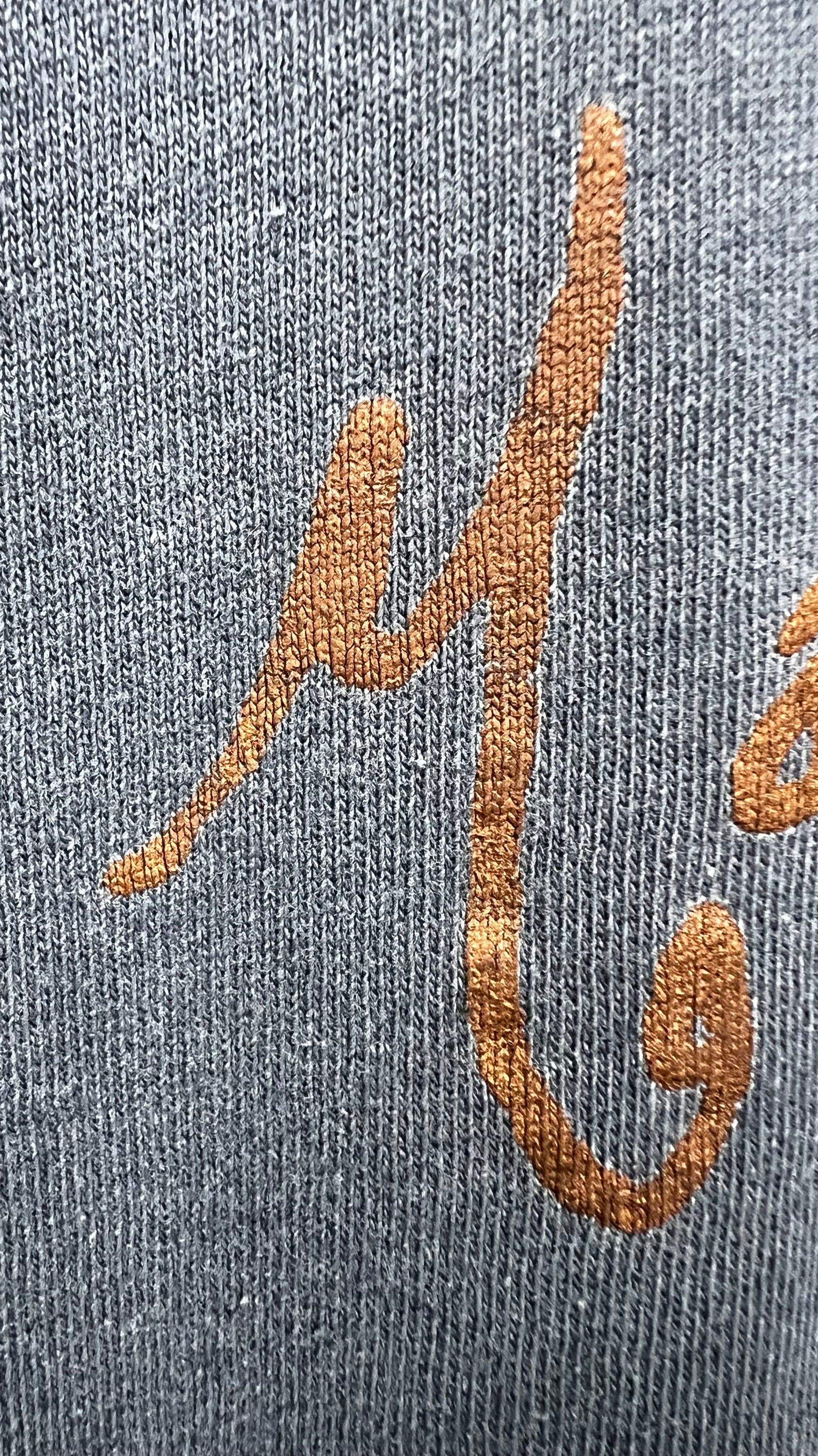 MAZZY STAR SUPER FADED OUT GOLD GLITTER PRINT TEE