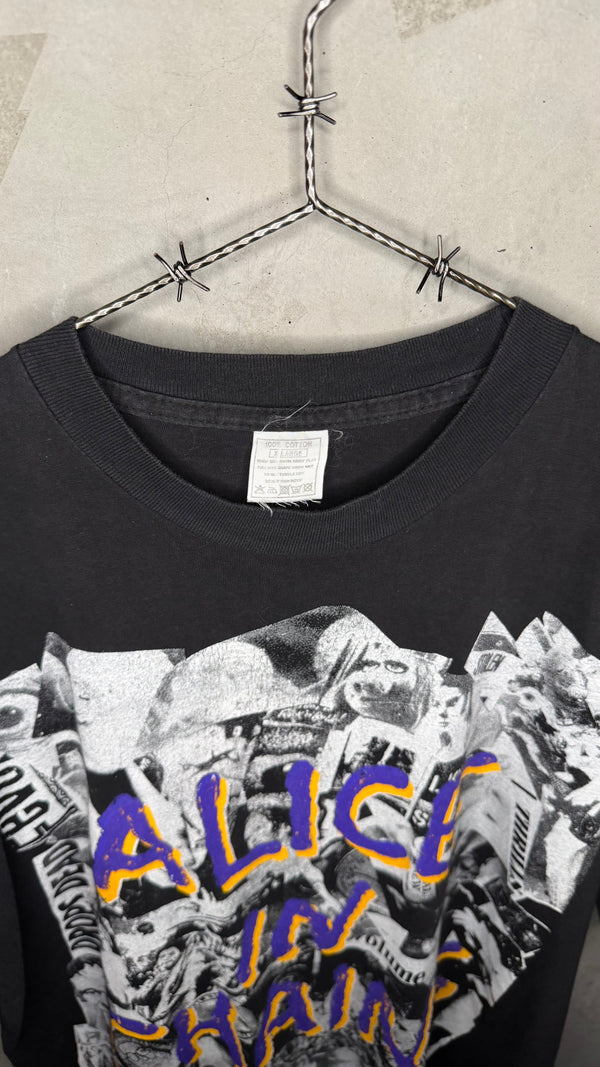 ALICE IN CHAINS NEWSPAPER COLLAGE TEE | EURO BOOT