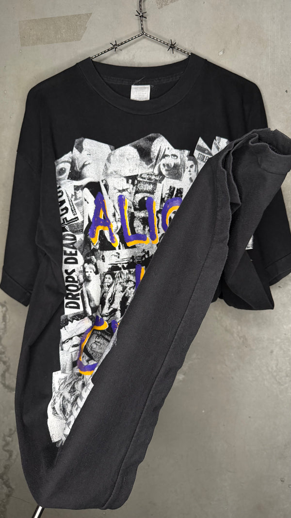 ALICE IN CHAINS NEWSPAPER COLLAGE TEE | EURO BOOT