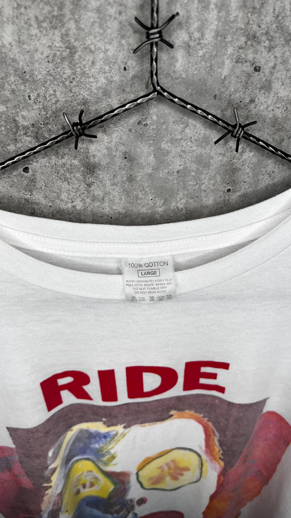 RIDE GOING BLANK AGAIN ALBUM ART EURO TEE
