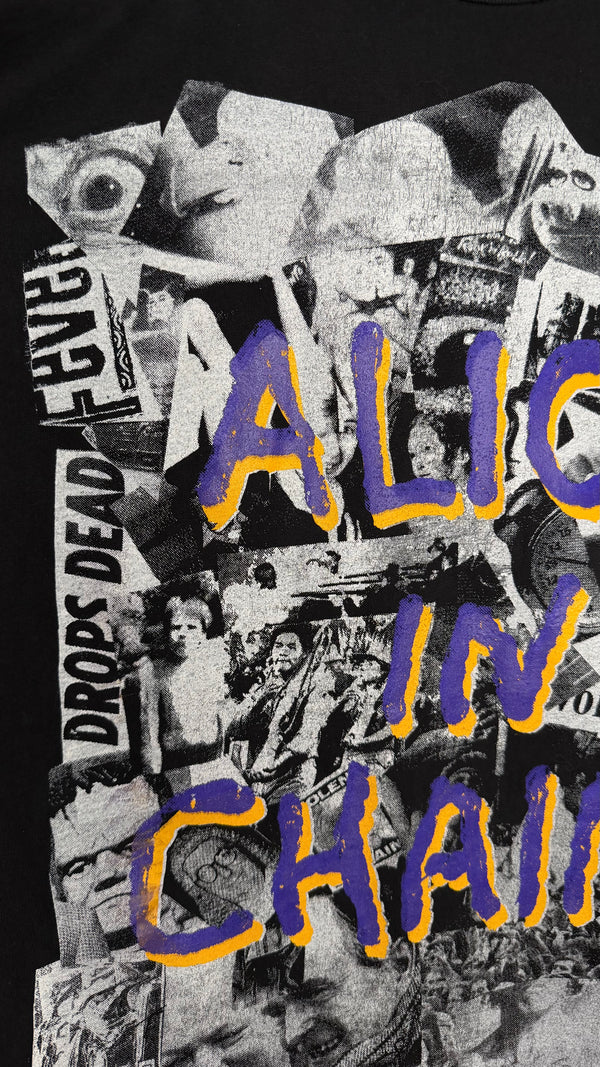 ALICE IN CHAINS NEWSPAPER COLLAGE TEE | EURO BOOT